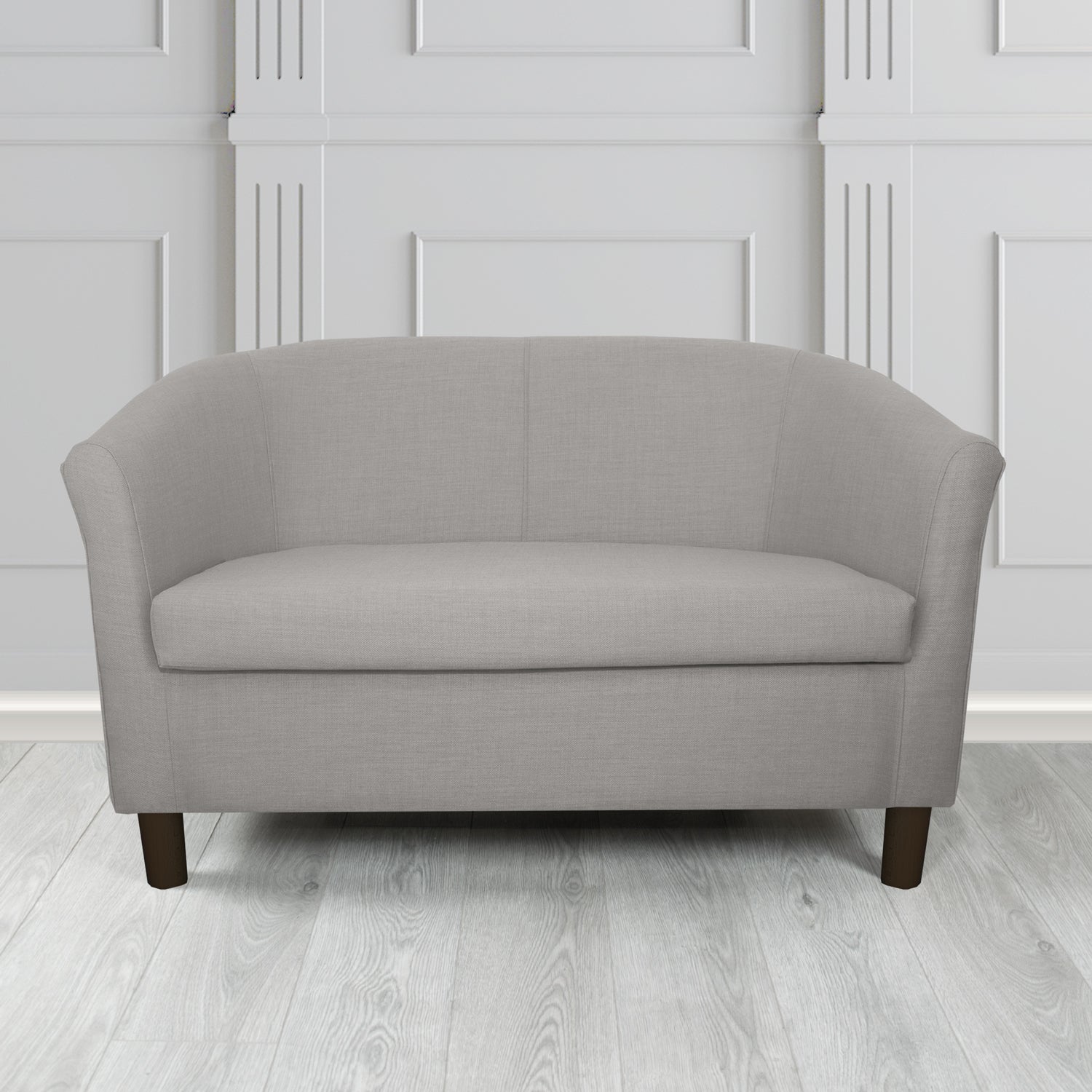 Tuscany 2 Seater Tub Sofa in Romo Osumi Plain Cotton Blend Crib 5 Fabric