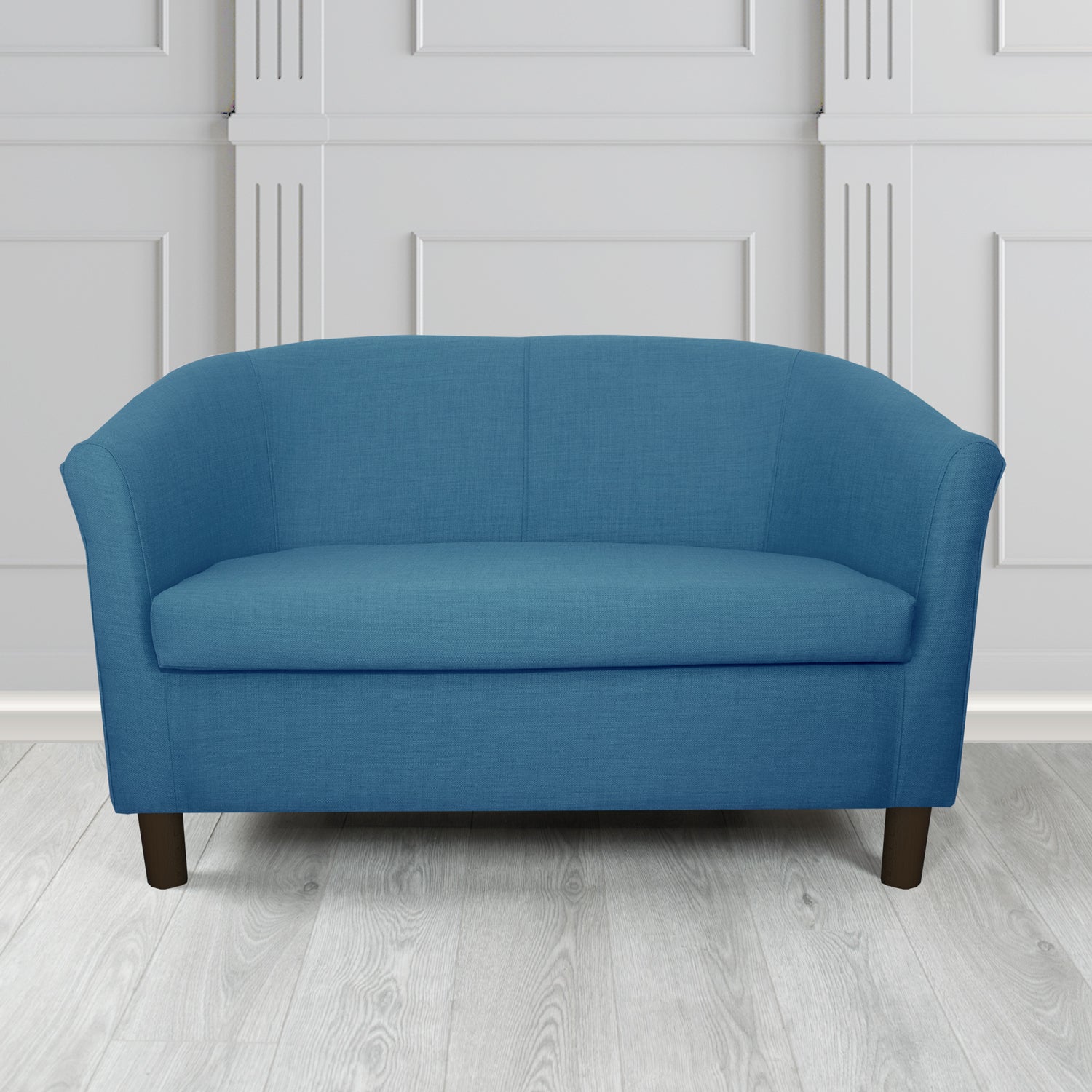 Tuscany 2 Seater Tub Sofa in Romo Osumi Plain Cotton Blend Crib 5 Fabric