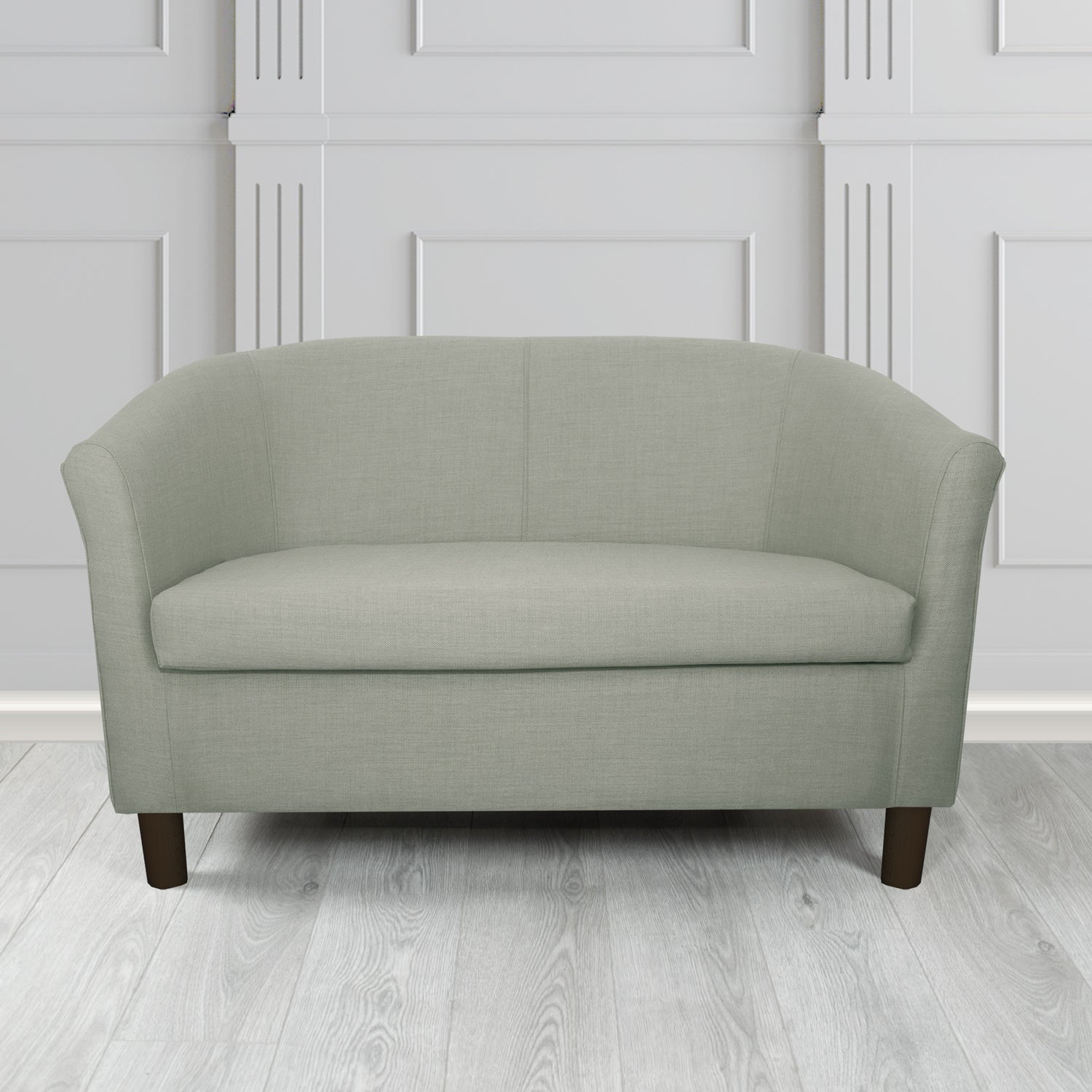 Tuscany 2 Seater Tub Sofa in Romo Osumi Plain Cotton Blend Crib 5 Fabric