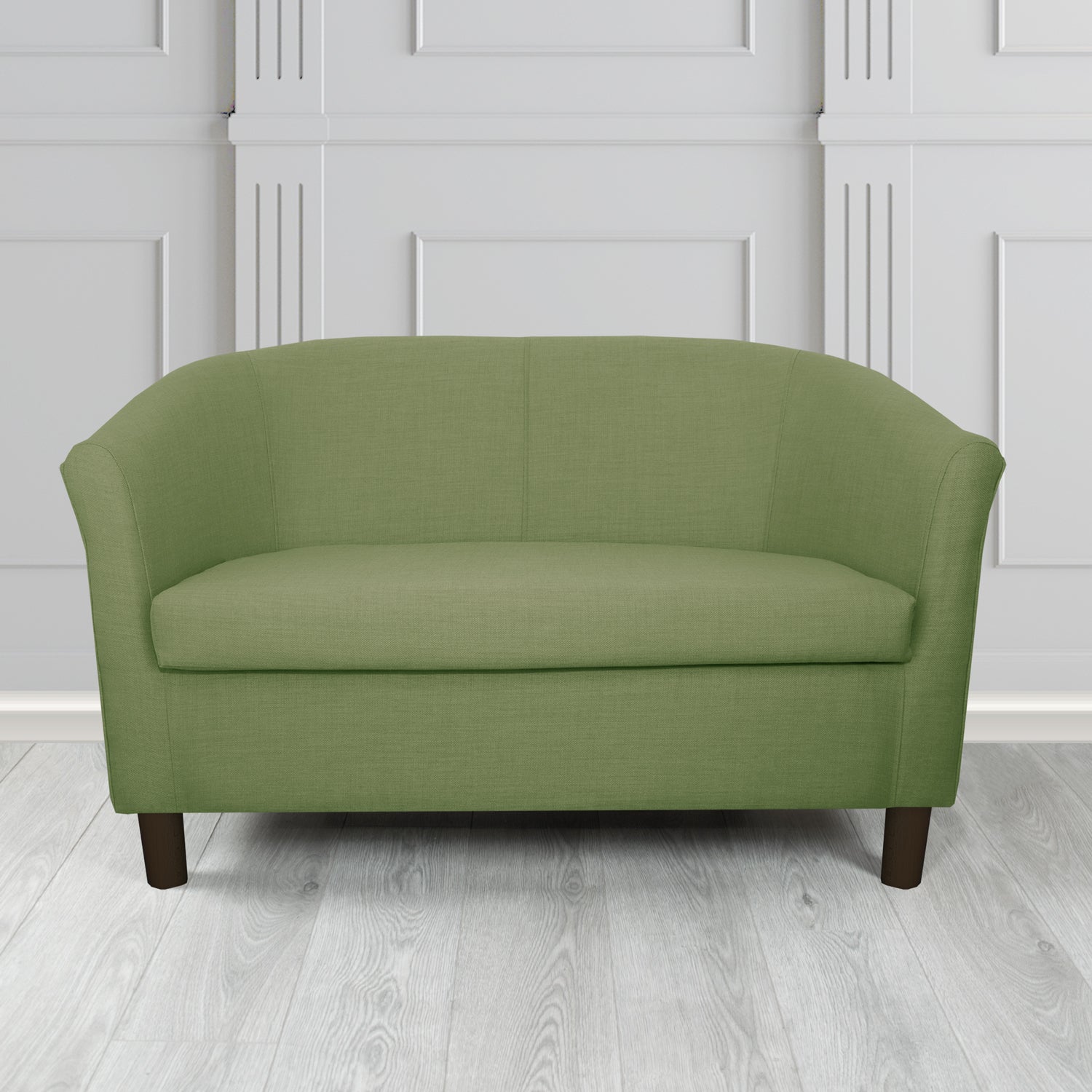 Tuscany 2 Seater Tub Sofa in Romo Osumi Plain Cotton Blend Crib 5 Fabric