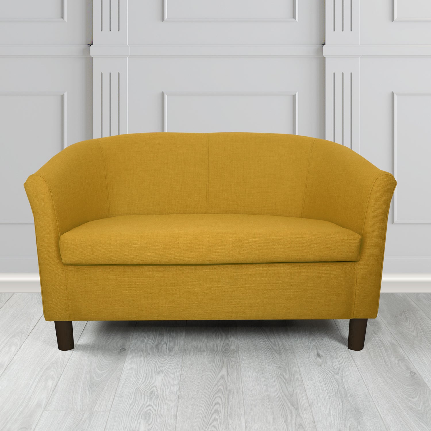 Tuscany 2 Seater Tub Sofa in Romo Osumi Plain Cotton Blend Crib 5 Fabric