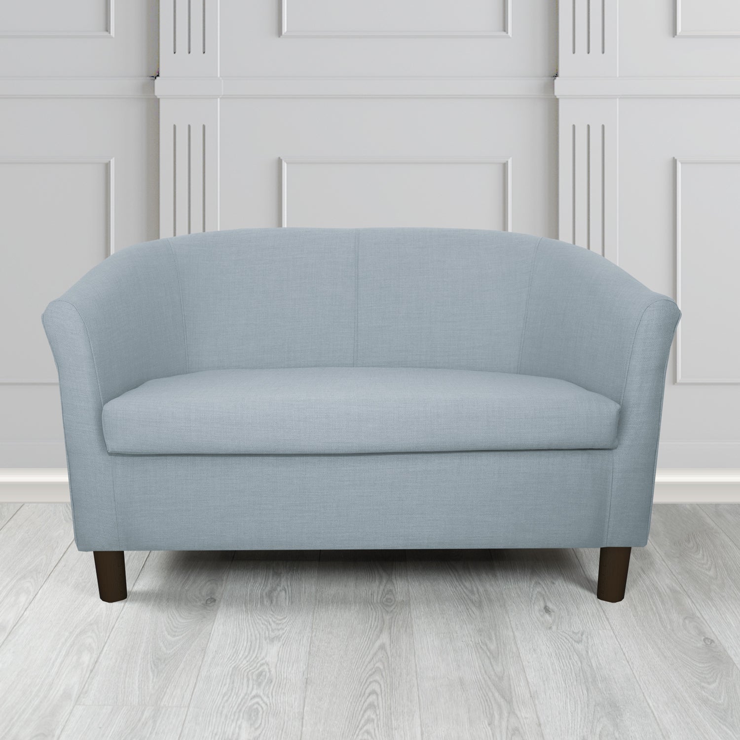 Tuscany 2 Seater Tub Sofa in Romo Osumi Plain Cotton Blend Crib 5 Fabric