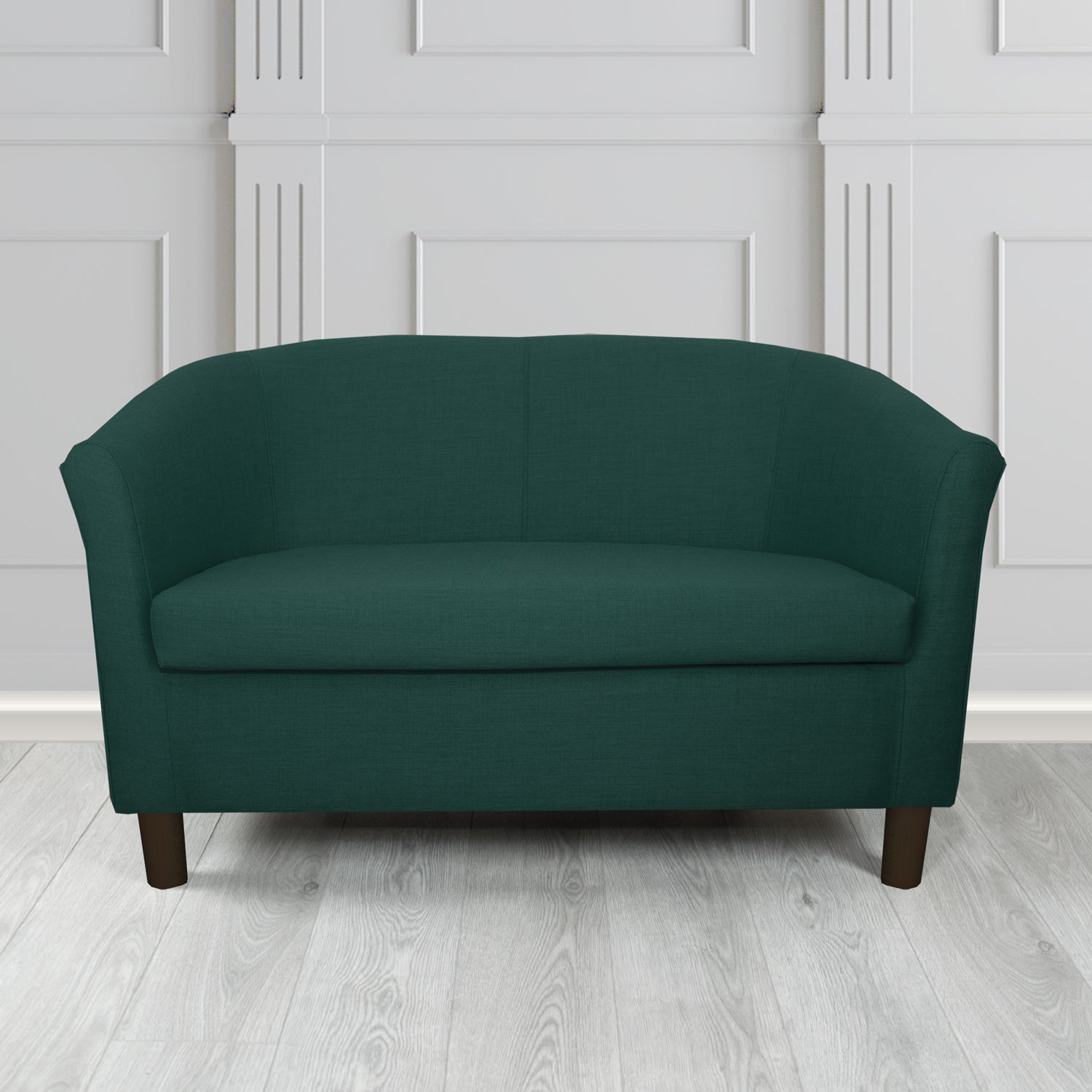 Tuscany 2 Seater Tub Sofa in Romo Osumi Plain Cotton Blend Crib 5 Fabric