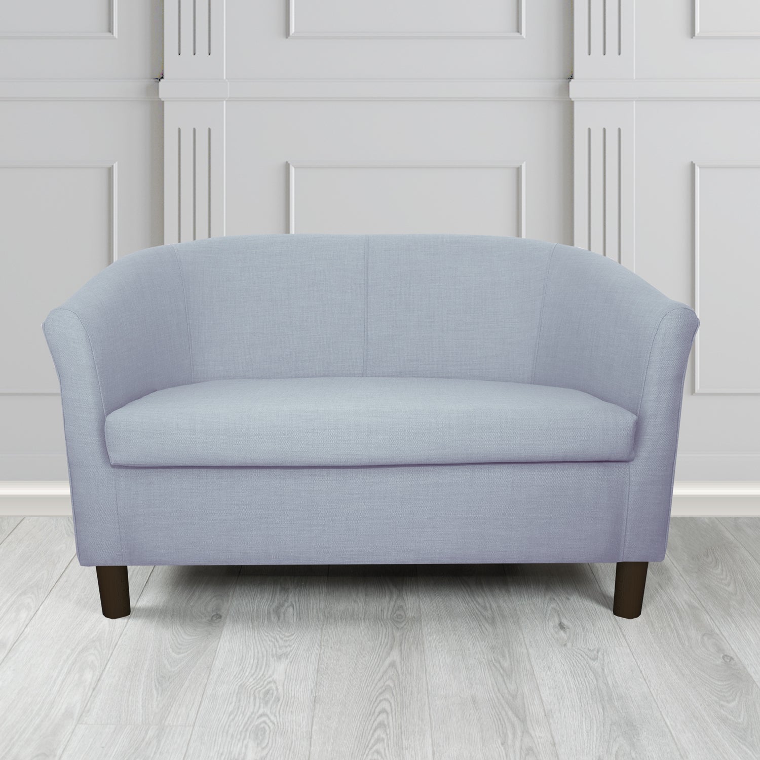 Tuscany 2 Seater Tub Sofa in Romo Osumi Plain Cotton Blend Crib 5 Fabric