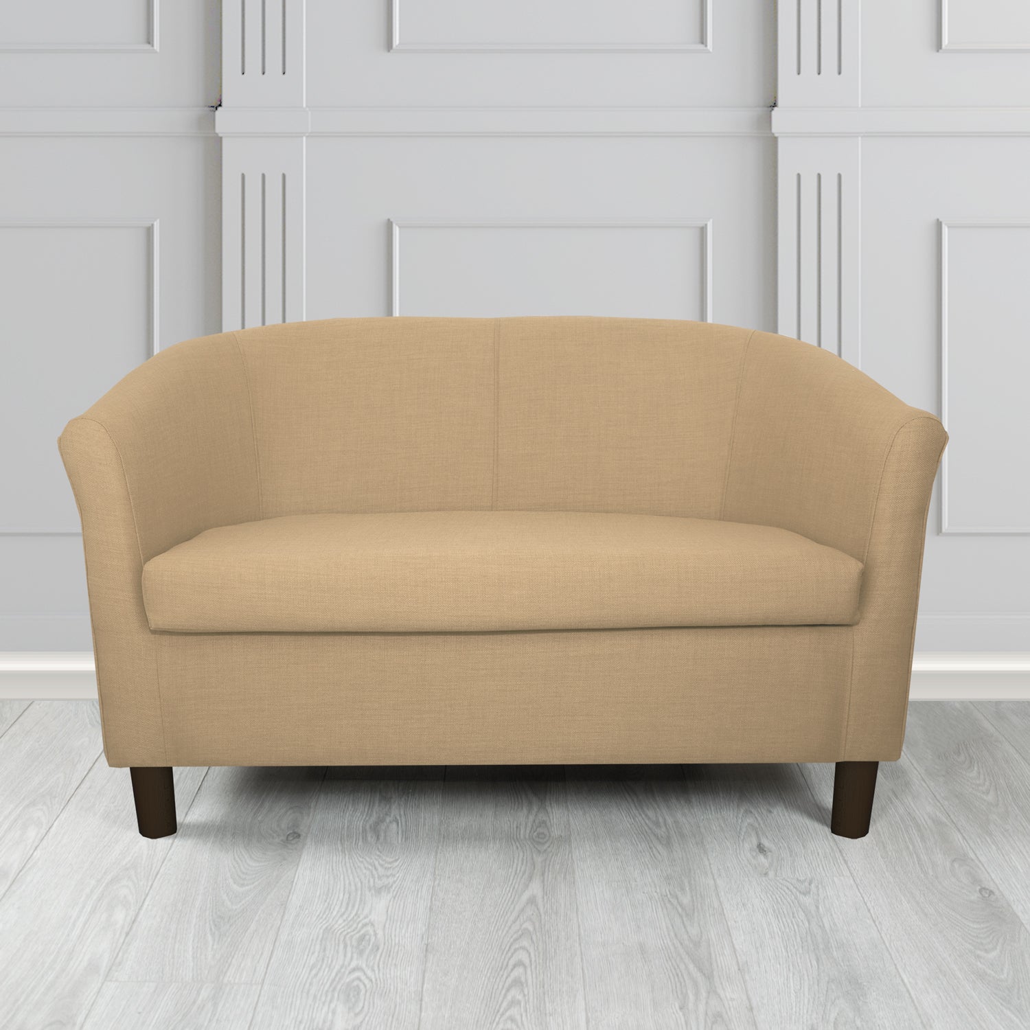 Tuscany 2 Seater Tub Sofa in Romo Osumi Plain Cotton Blend Crib 5 Fabric