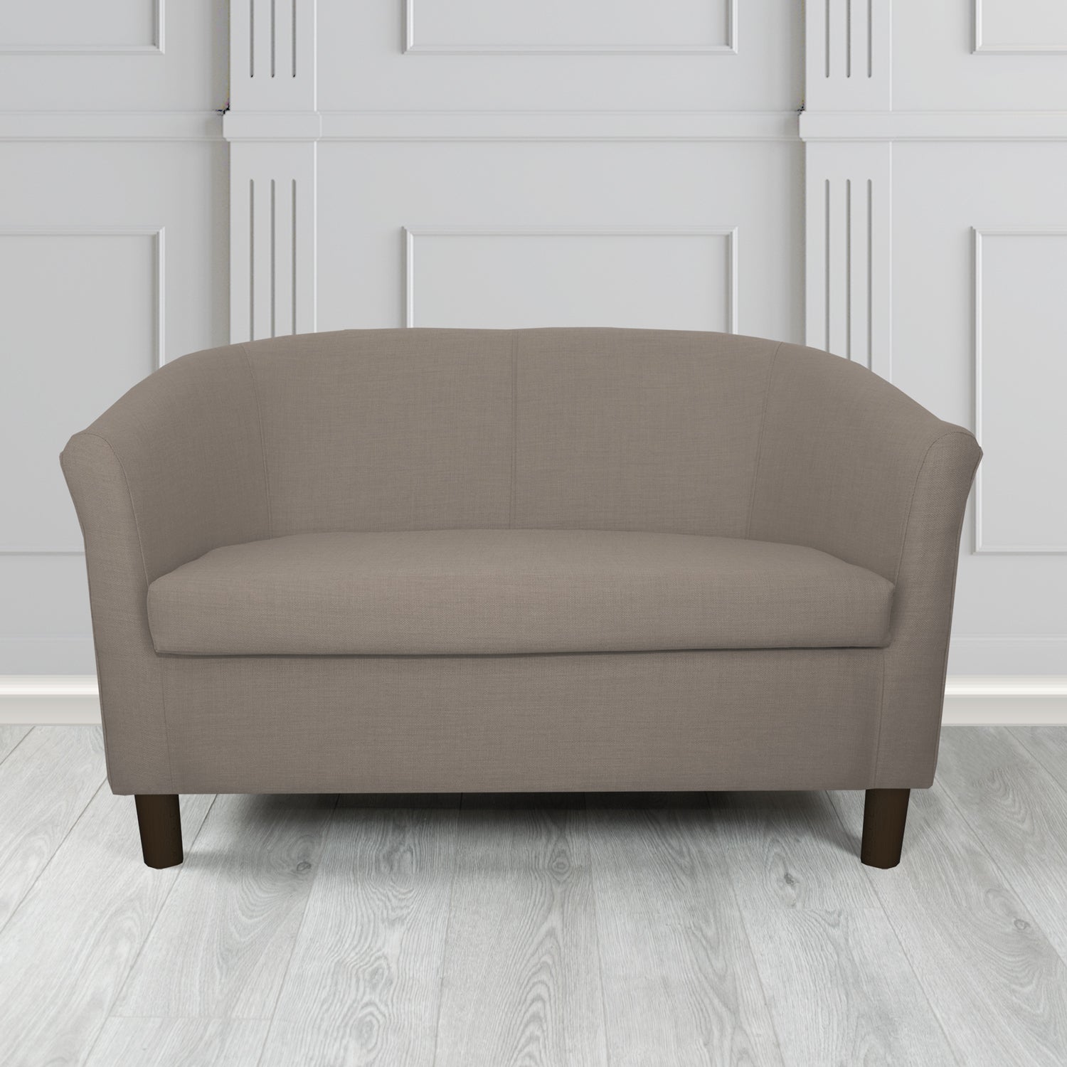 Tuscany 2 Seater Tub Sofa in Romo Osumi Plain Cotton Blend Crib 5 Fabric