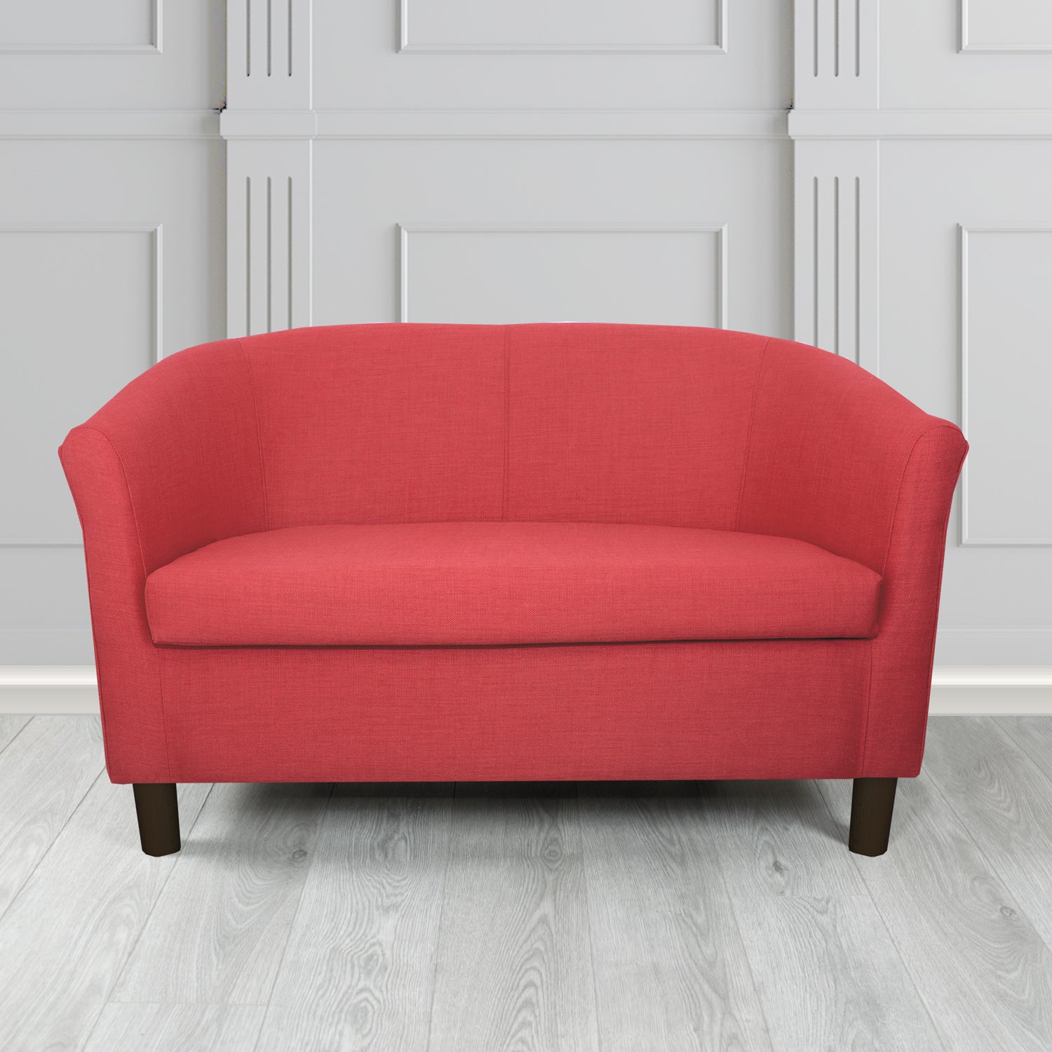 Tuscany 2 Seater Tub Sofa in Romo Osumi Plain Cotton Blend Crib 5 Fabric