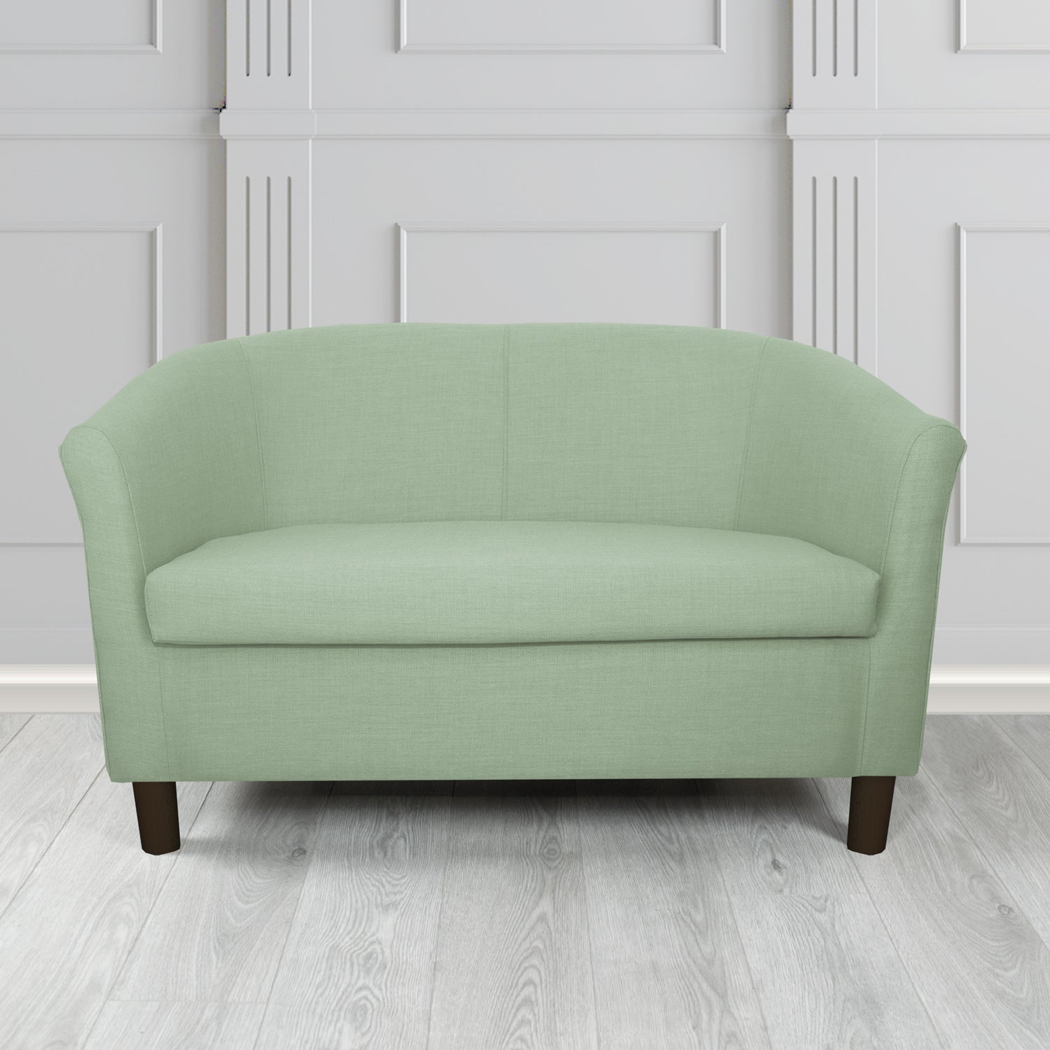 Tuscany 2 Seater Tub Sofa in Romo Osumi Plain Cotton Blend Crib 5 Fabric