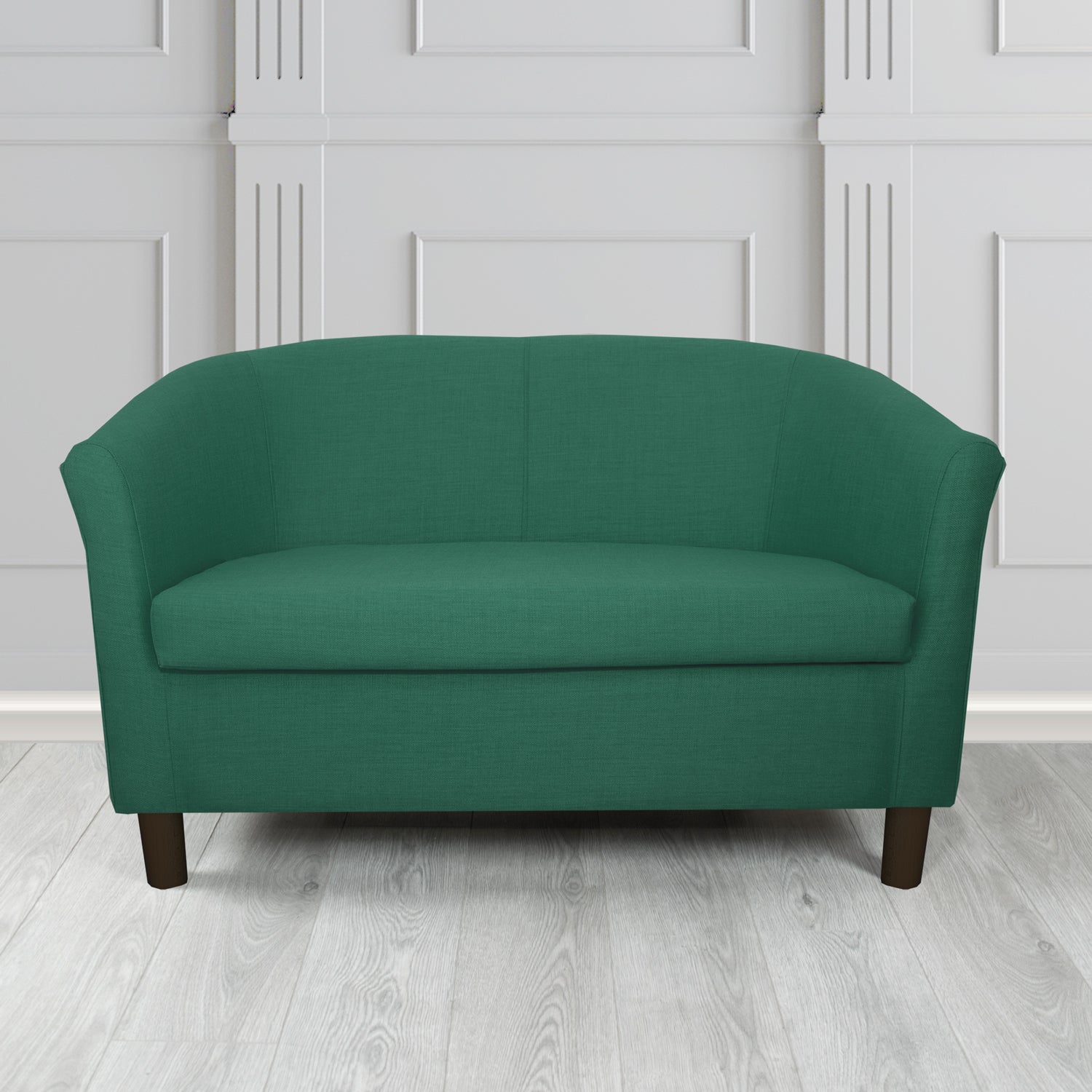 Tuscany 2 Seater Tub Sofa in Romo Osumi Plain Cotton Blend Crib 5 Fabric
