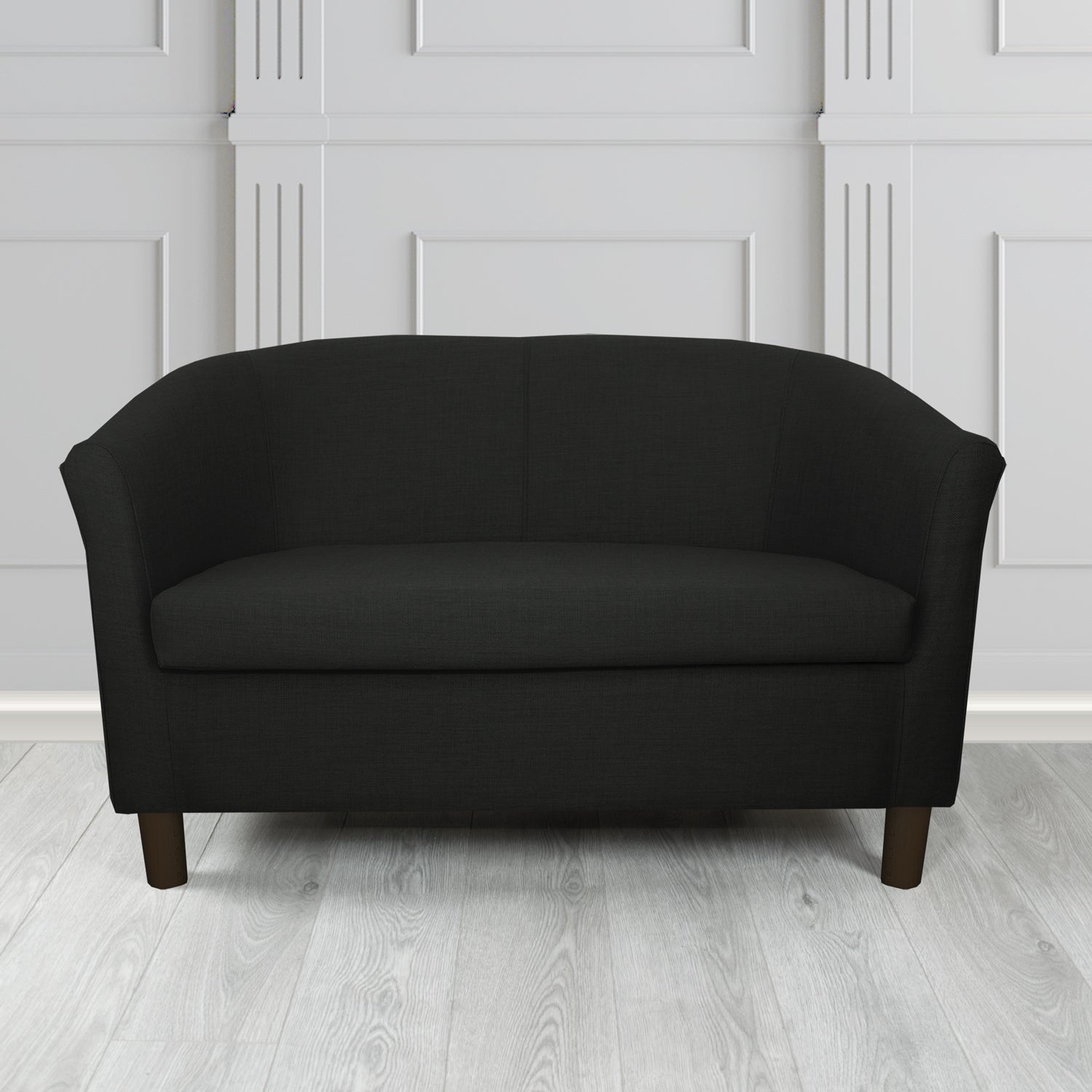 Tuscany 2 Seater Tub Sofa in Romo Osumi Plain Cotton Blend Crib 5 Fabric