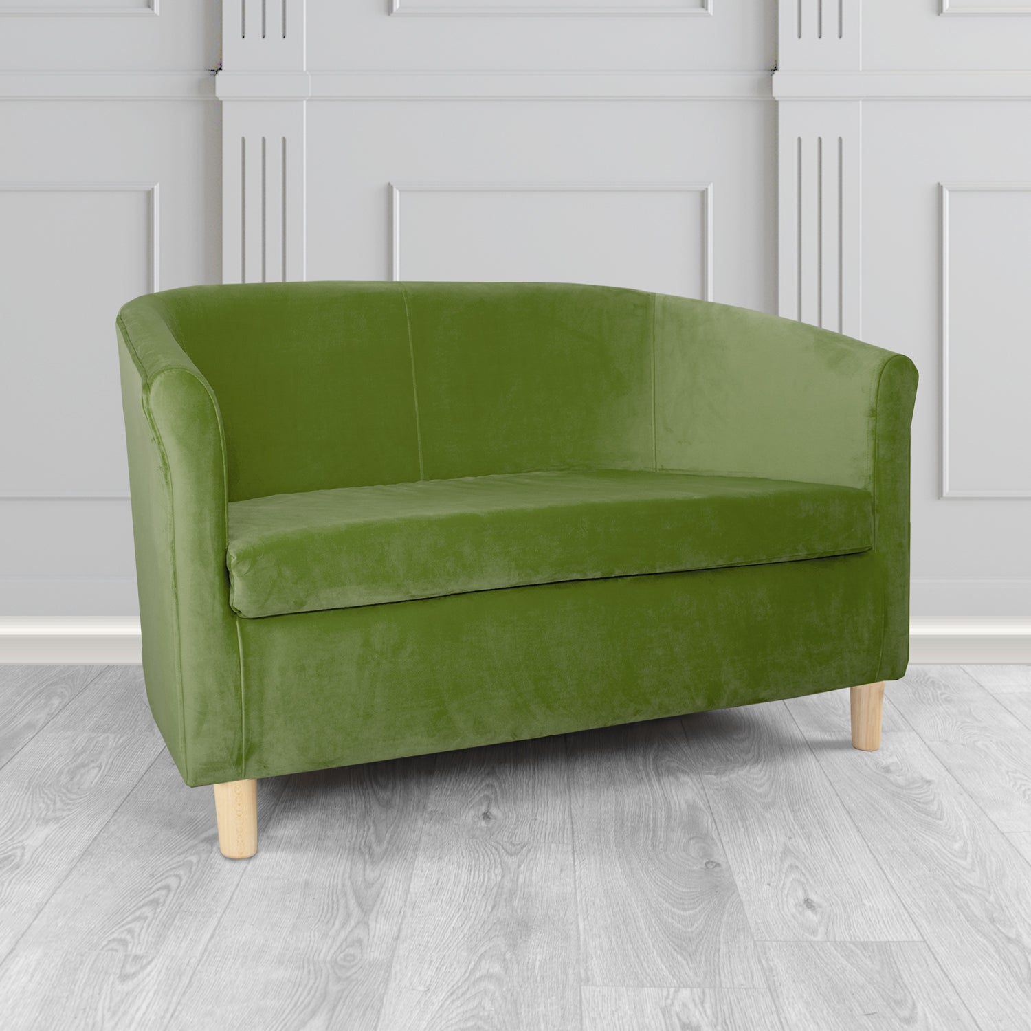 Tuscany 2 Seater Tub Sofa in Sapore Velvet Fabric