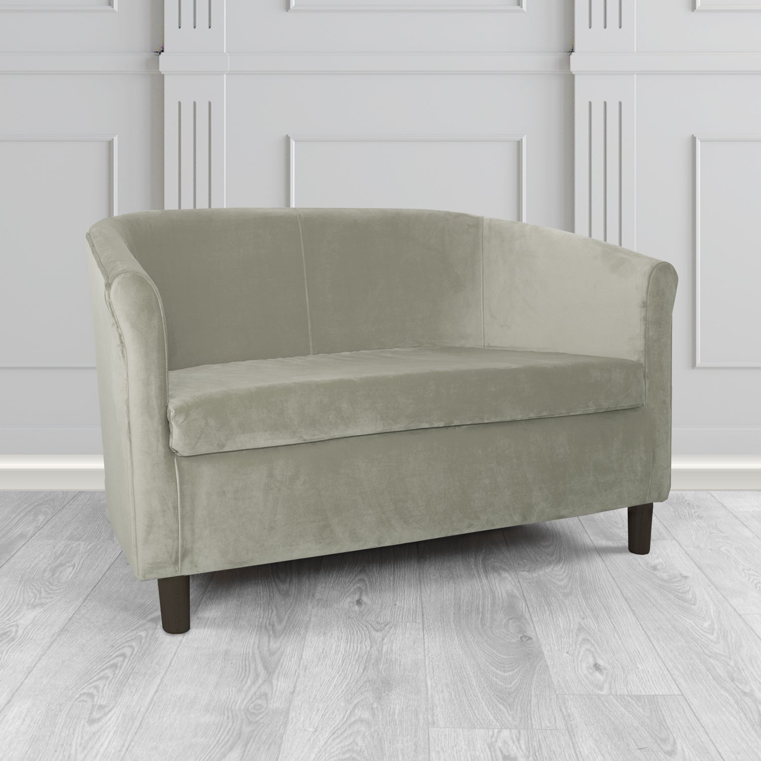 Tuscany 2 Seater Tub Sofa in Sapore Velvet Fabric