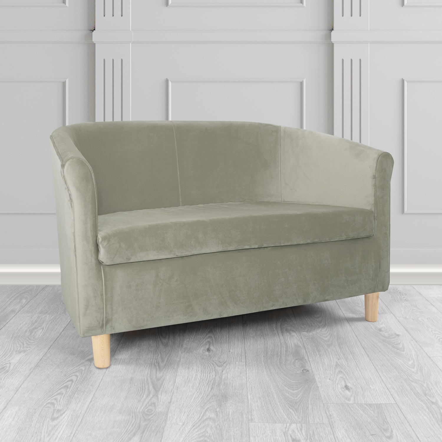 Tuscany 2 Seater Tub Sofa in Sapore Velvet Fabric