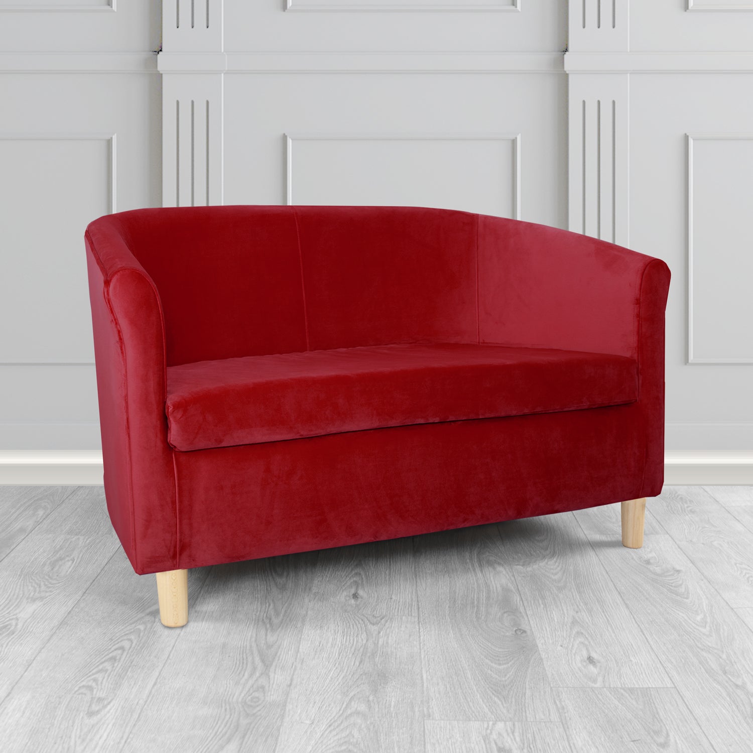 Tuscany 2 Seater Tub Sofa in Sapore Velvet Fabric