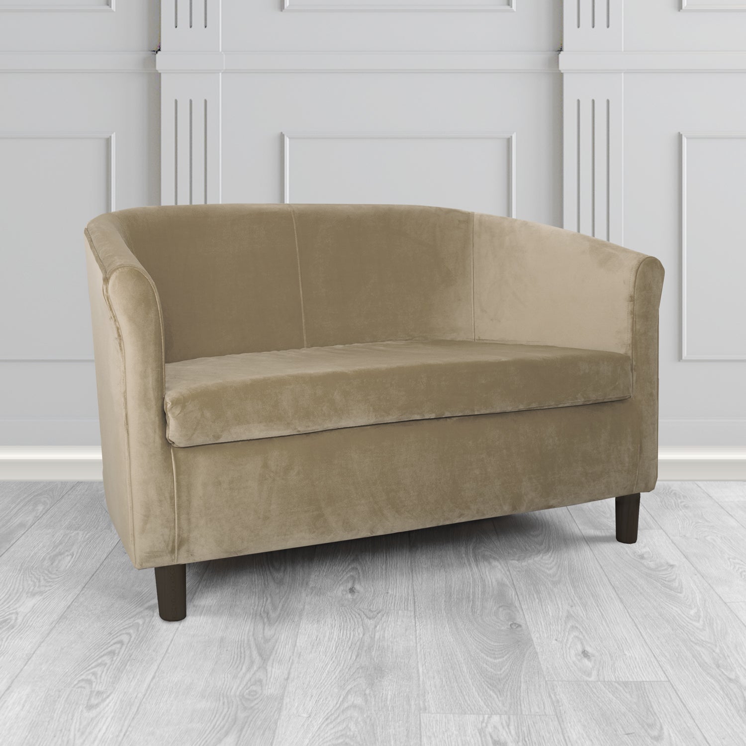 Tuscany 2 Seater Tub Sofa in Sapore Velvet Fabric