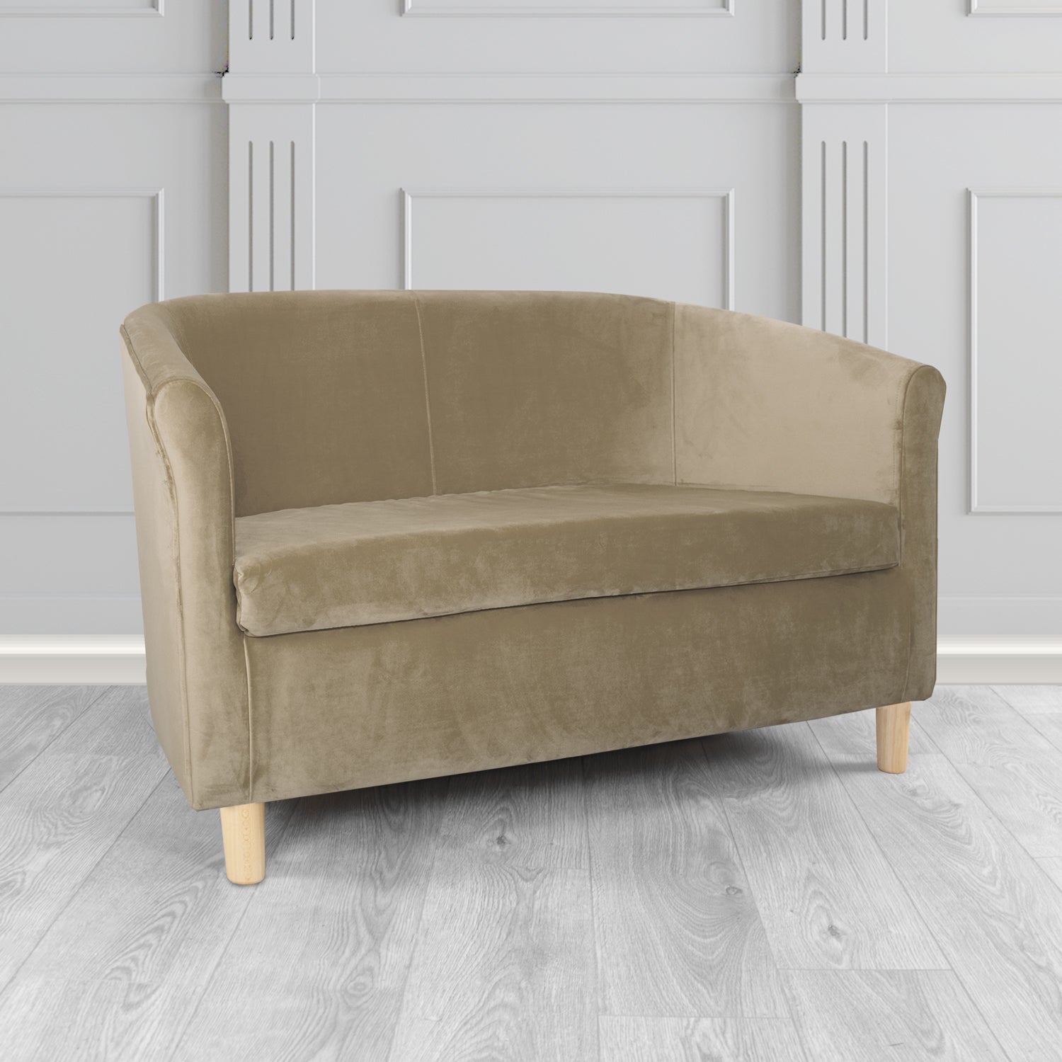Tuscany 2 Seater Tub Sofa in Sapore Velvet Fabric