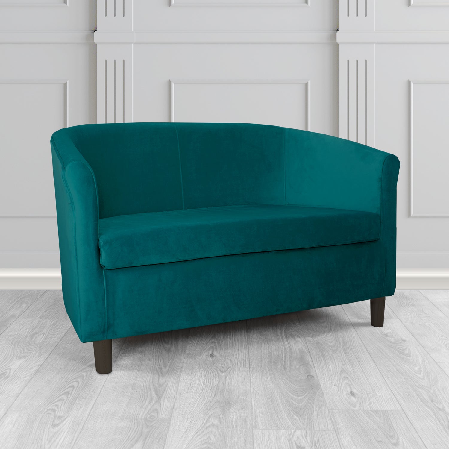 Tuscany 2 Seater Tub Sofa in Sapore Velvet Fabric