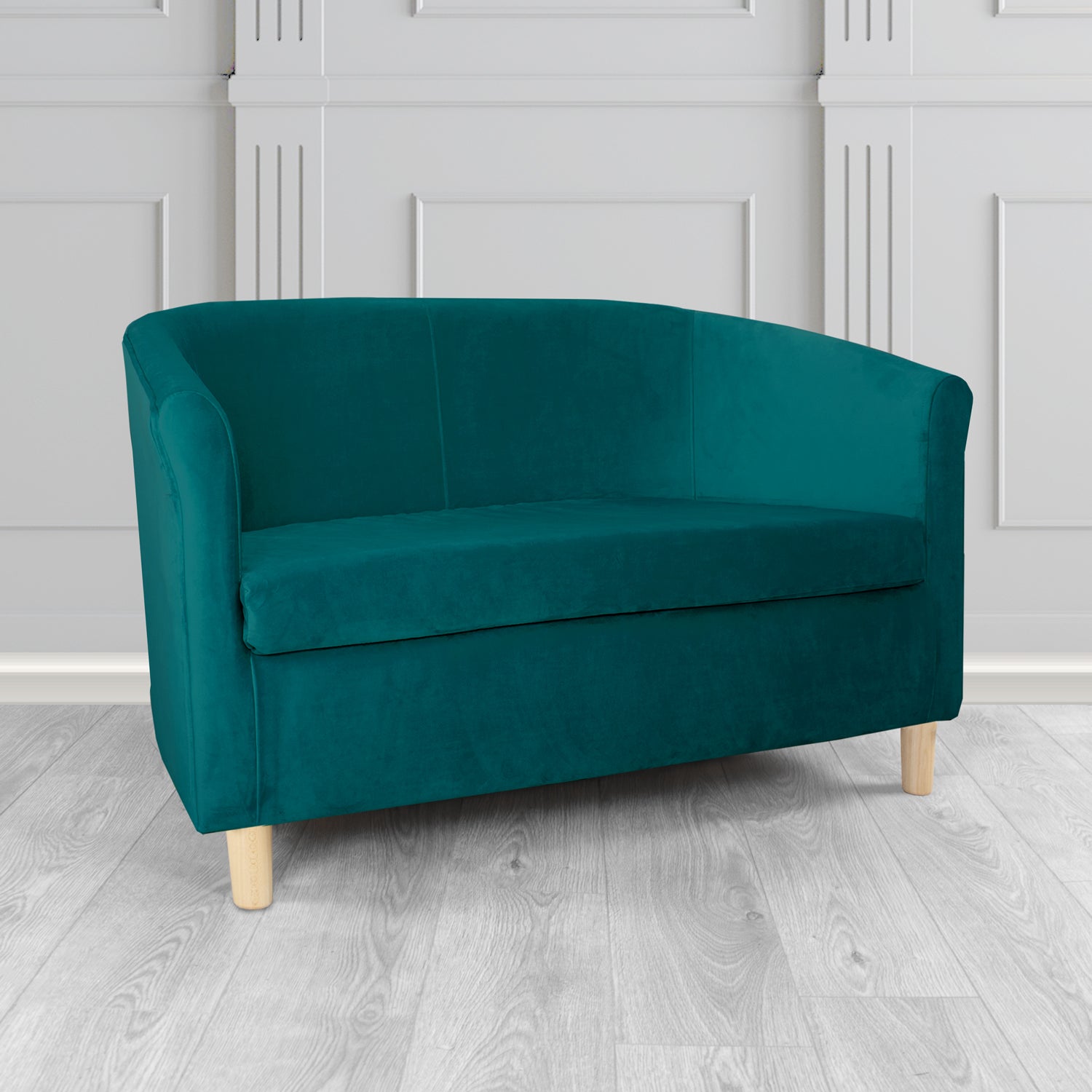 Tuscany 2 Seater Tub Sofa in Sapore Velvet Fabric