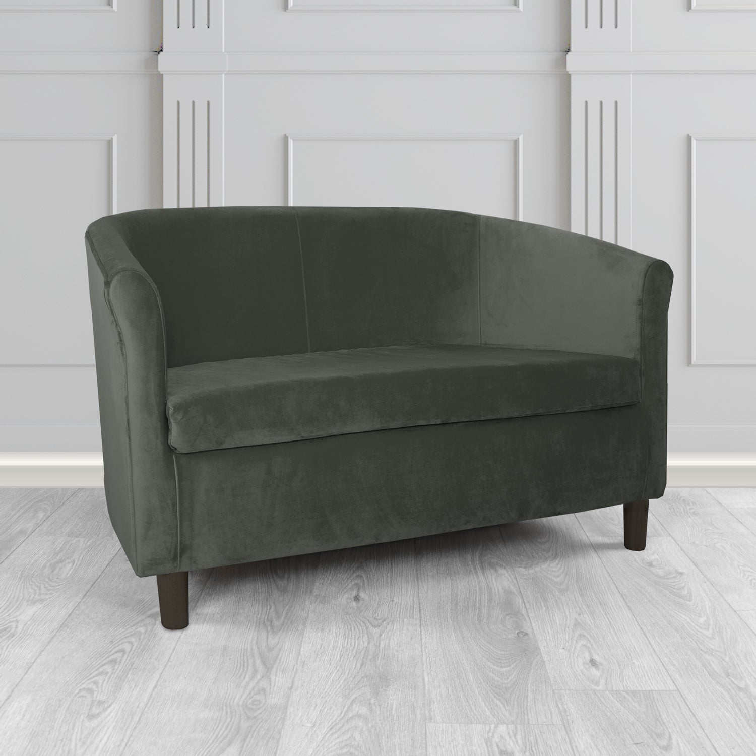 Tuscany 2 Seater Tub Sofa in Sapore Velvet Fabric