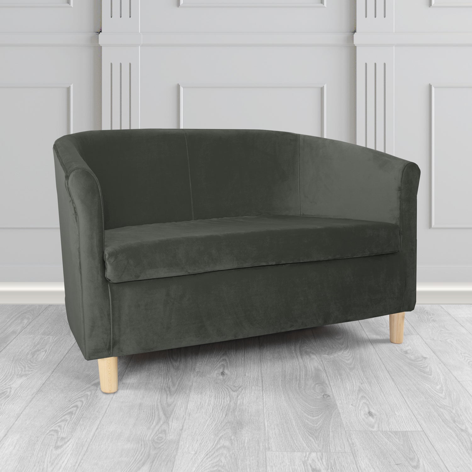Tuscany 2 Seater Tub Sofa in Sapore Velvet Fabric