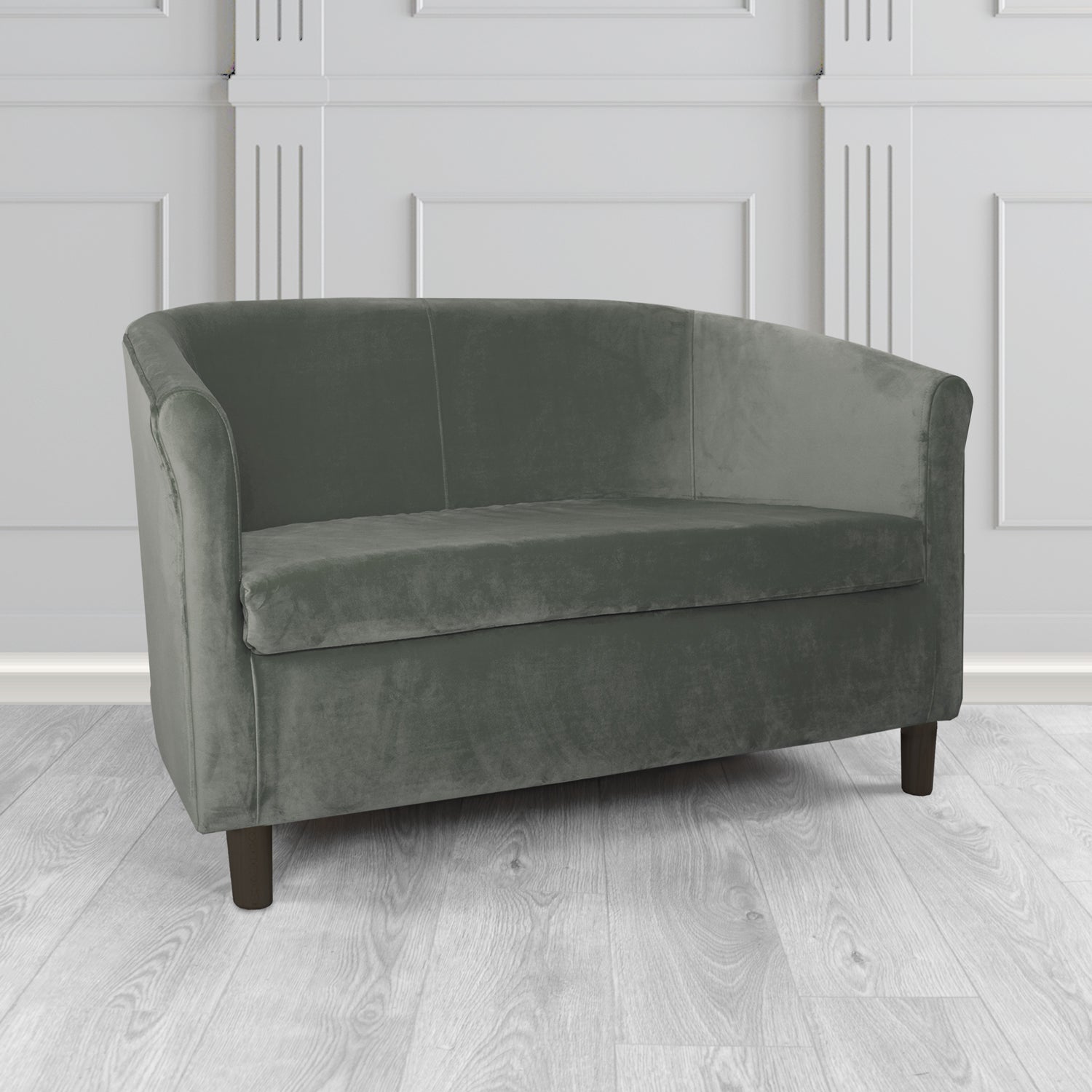 Tuscany 2 Seater Tub Sofa in Sapore Velvet Fabric