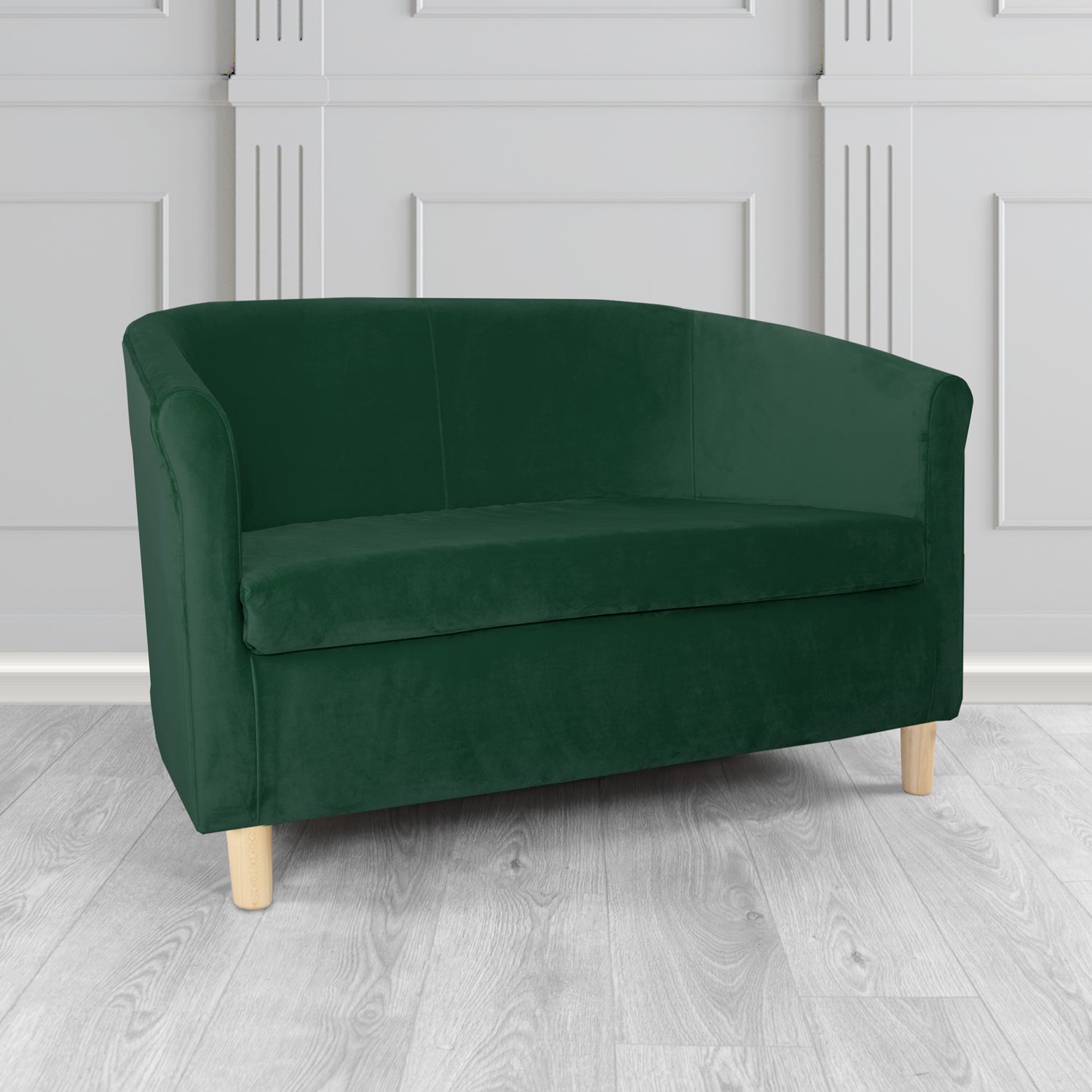 Tuscany 2 Seater Tub Sofa in Sapore Velvet Fabric
