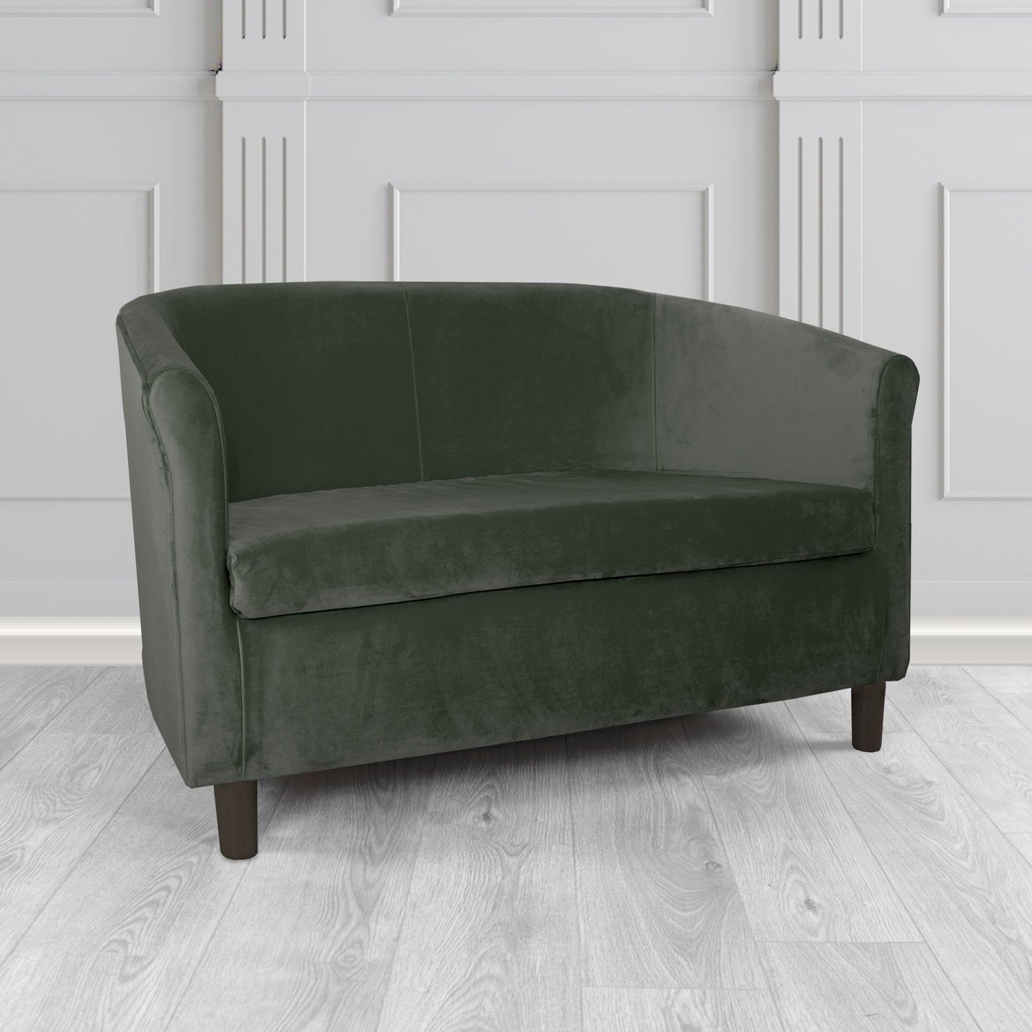 Tuscany 2 Seater Tub Sofa in Sapore Velvet Fabric