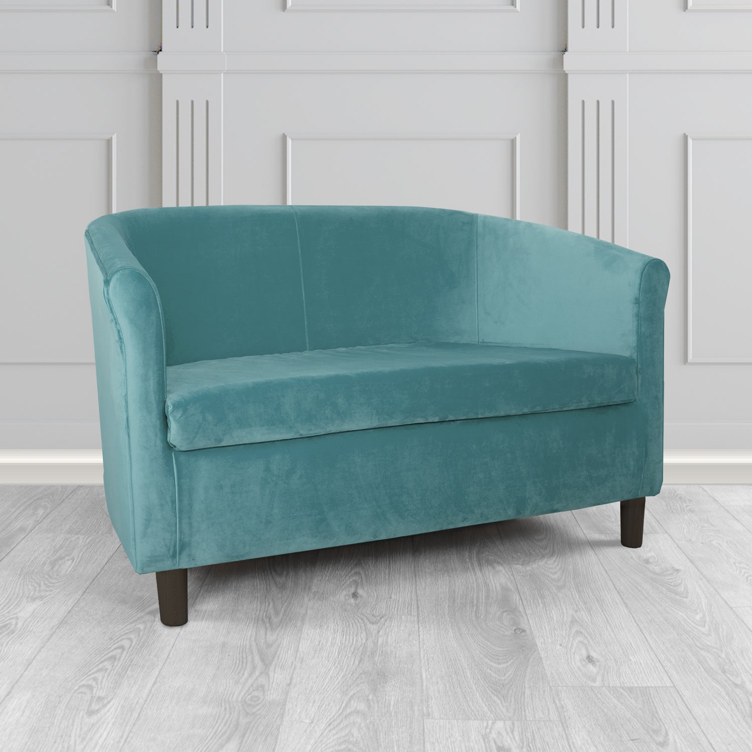 Tuscany 2 Seater Tub Sofa in Sapore Velvet Fabric