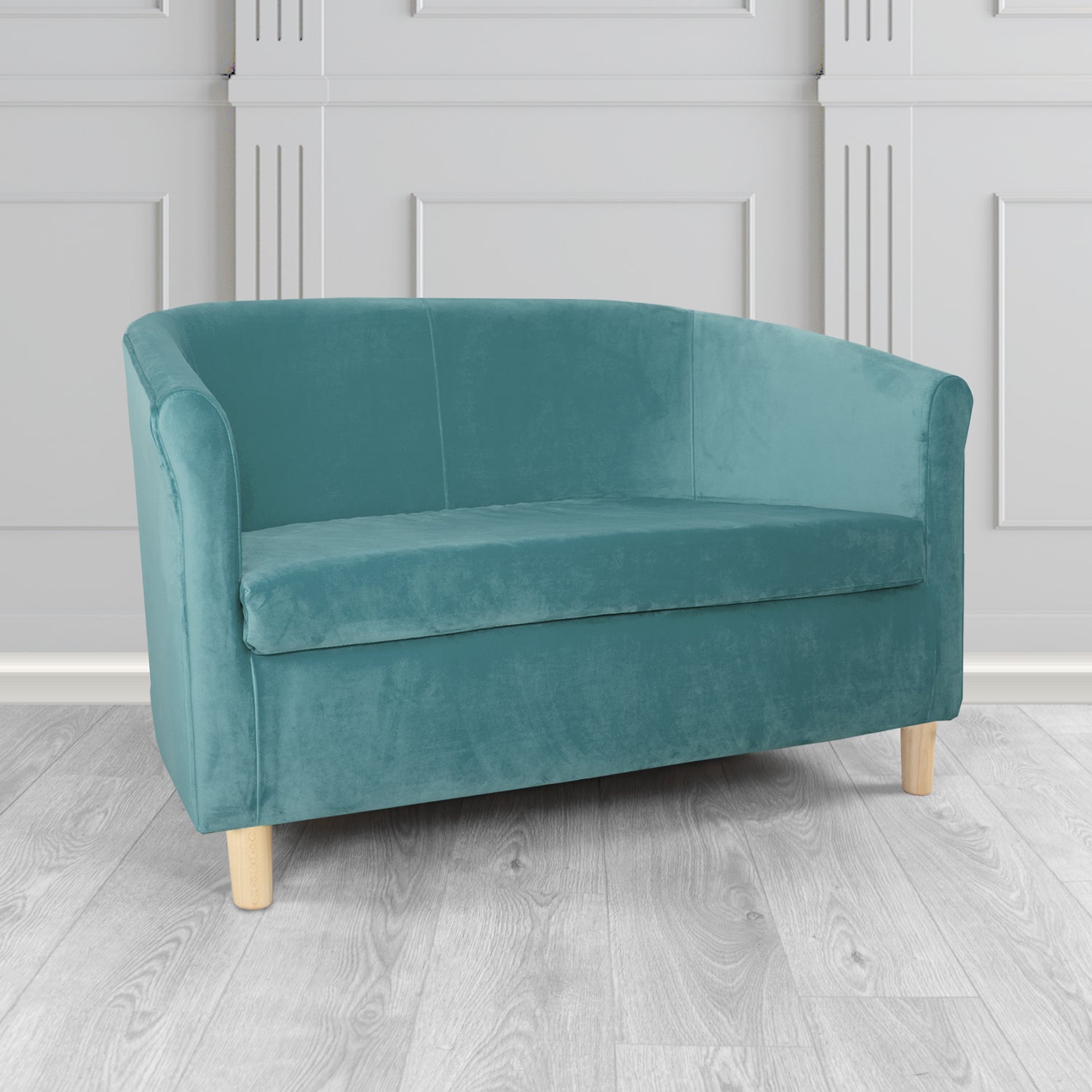 Tuscany 2 Seater Tub Sofa in Sapore Velvet Fabric