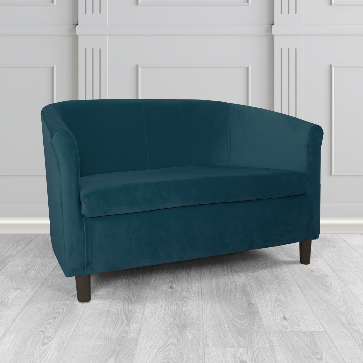 Tuscany 2 Seater Tub Sofa in Sapore Velvet Fabric