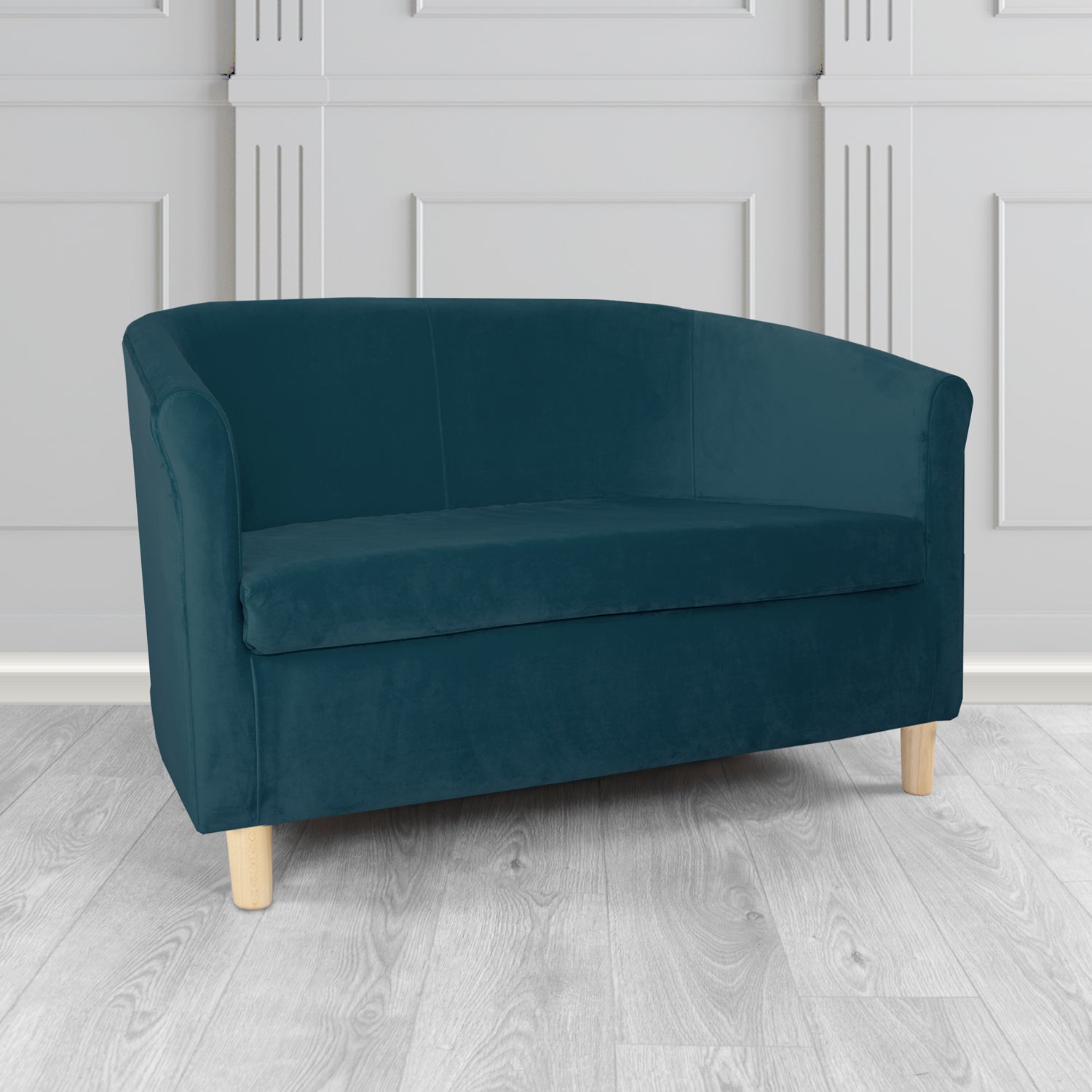 Tuscany 2 Seater Tub Sofa in Sapore Velvet Fabric
