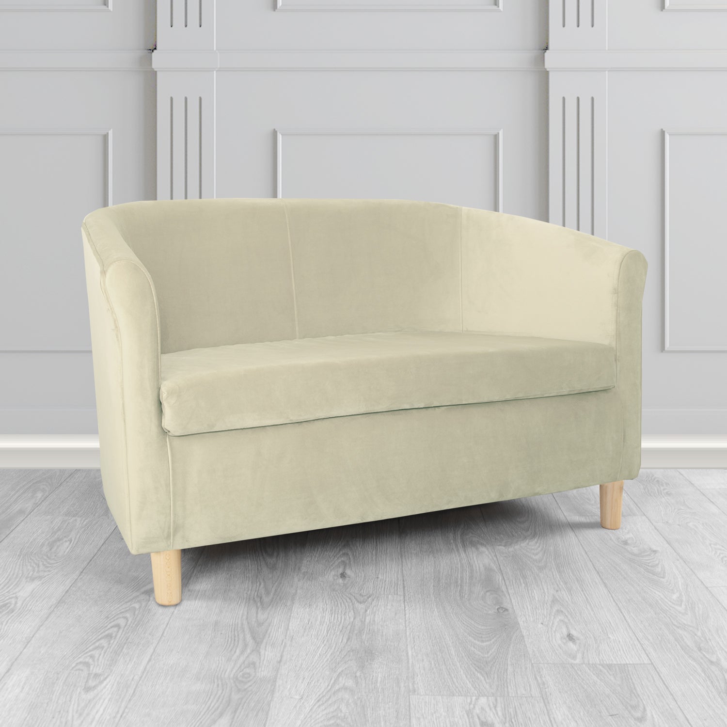 Tuscany 2 Seater Tub Sofa in Sapore Velvet Fabric