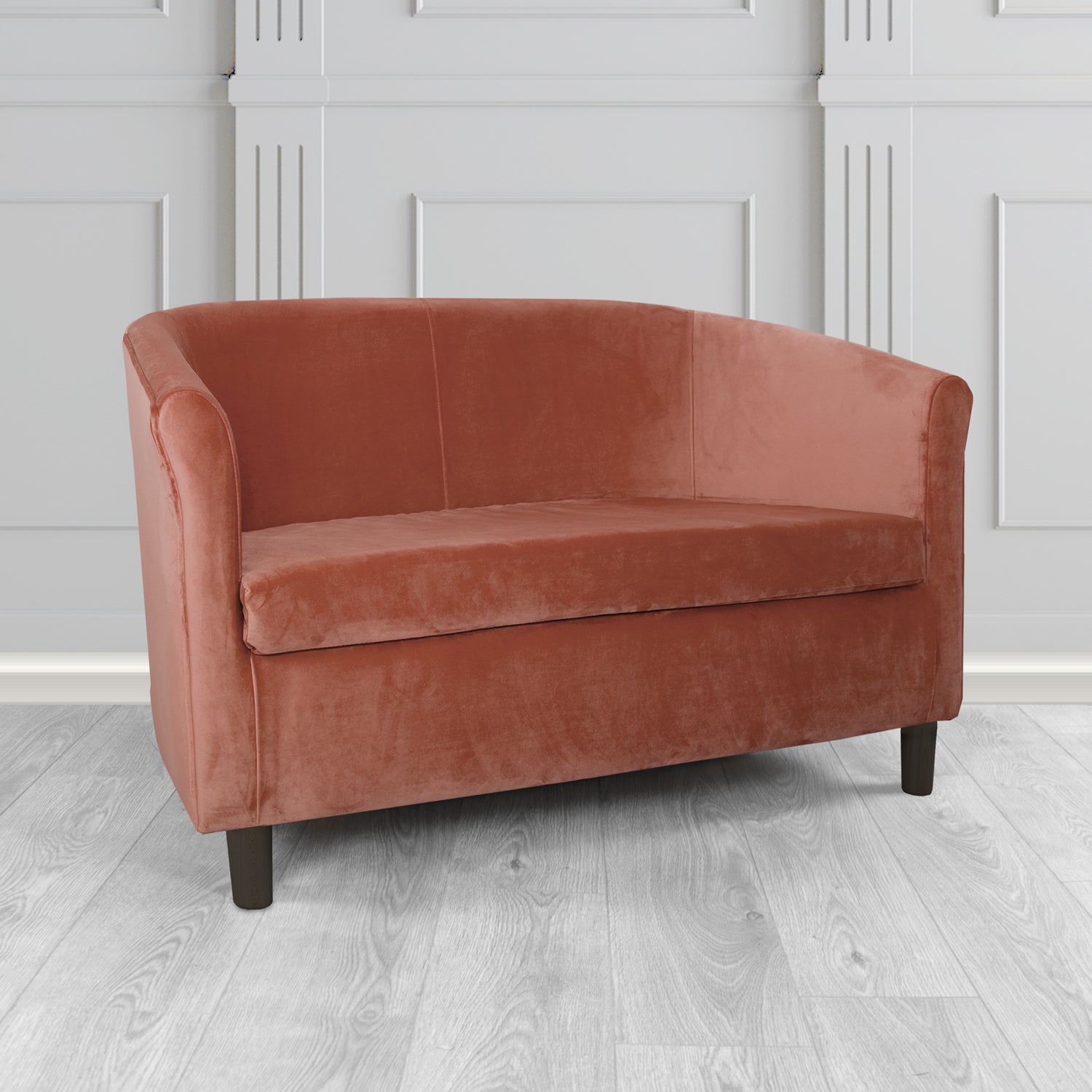 Tuscany 2 Seater Tub Sofa in Sapore Velvet Fabric