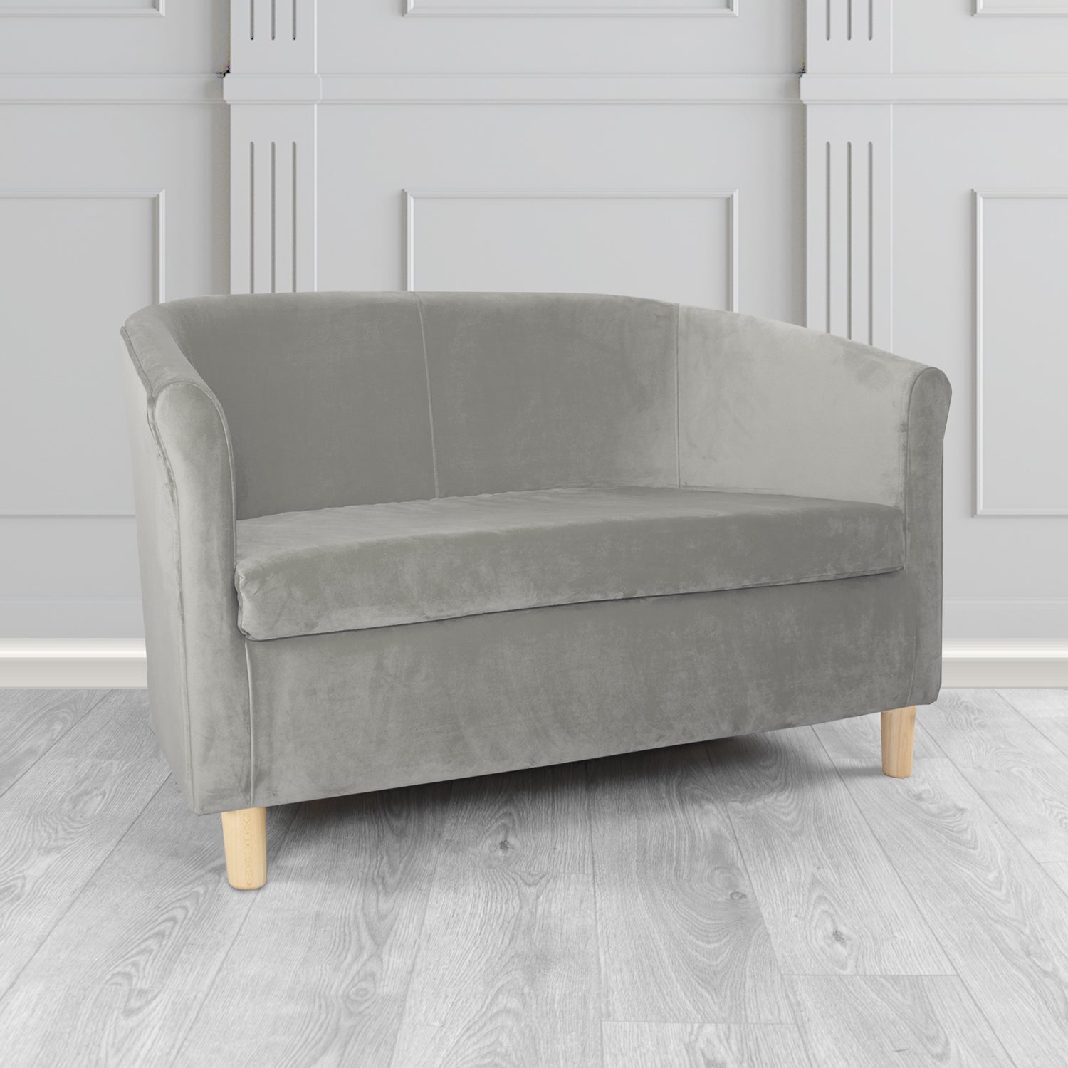 Tuscany 2 Seater Tub Sofa in Sapore Velvet Fabric