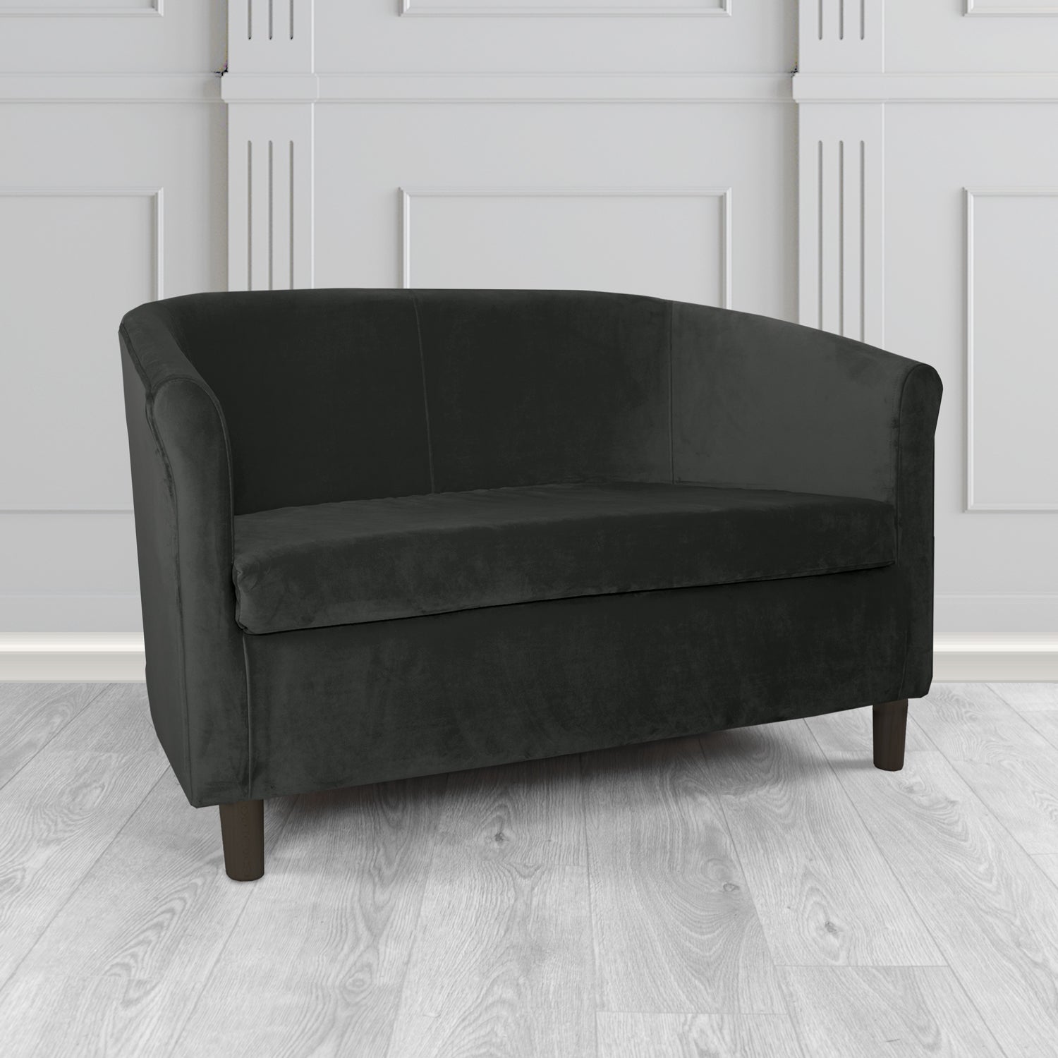 Tuscany 2 Seater Tub Sofa in Sapore Velvet Fabric