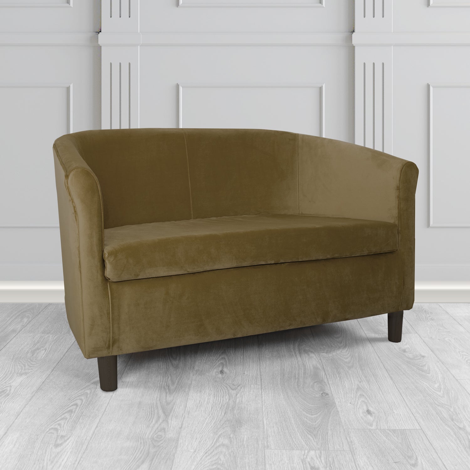 Tuscany 2 Seater Tub Sofa in Sapore Velvet Fabric
