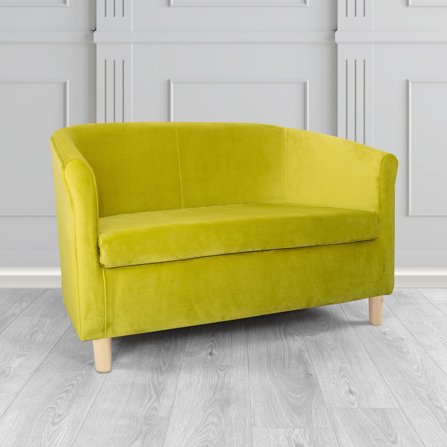 Tuscany 2 Seater Tub Sofa in Sapore Velvet Fabric