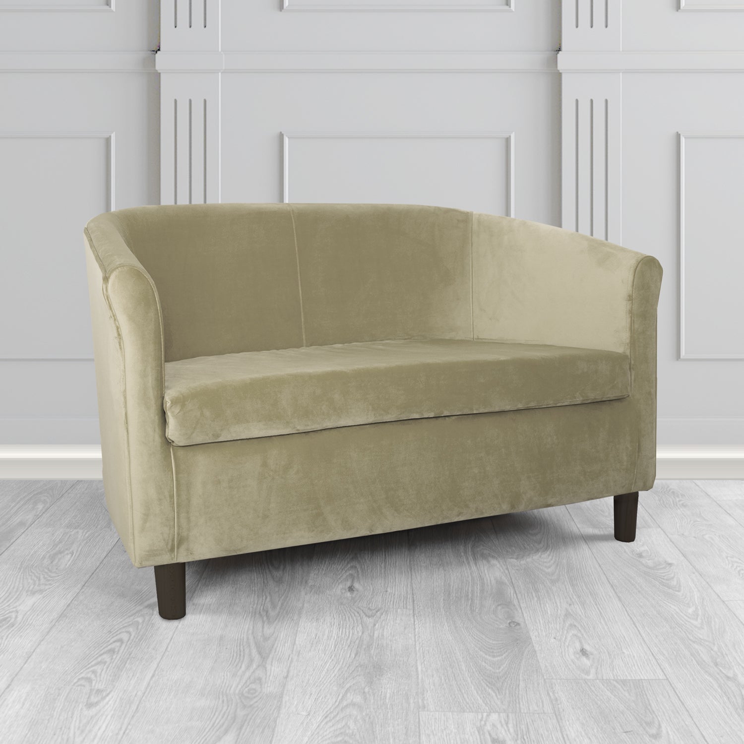 Tuscany 2 Seater Tub Sofa in Sapore Velvet Fabric