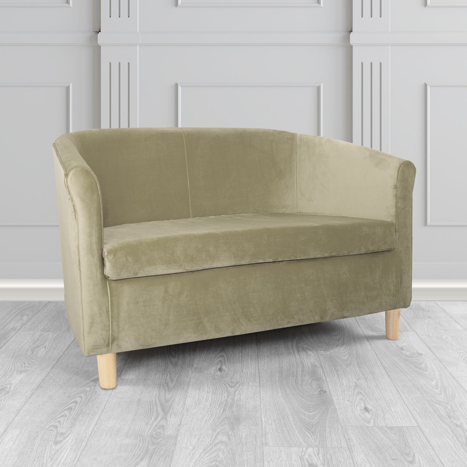 Tuscany 2 Seater Tub Sofa in Sapore Velvet Fabric