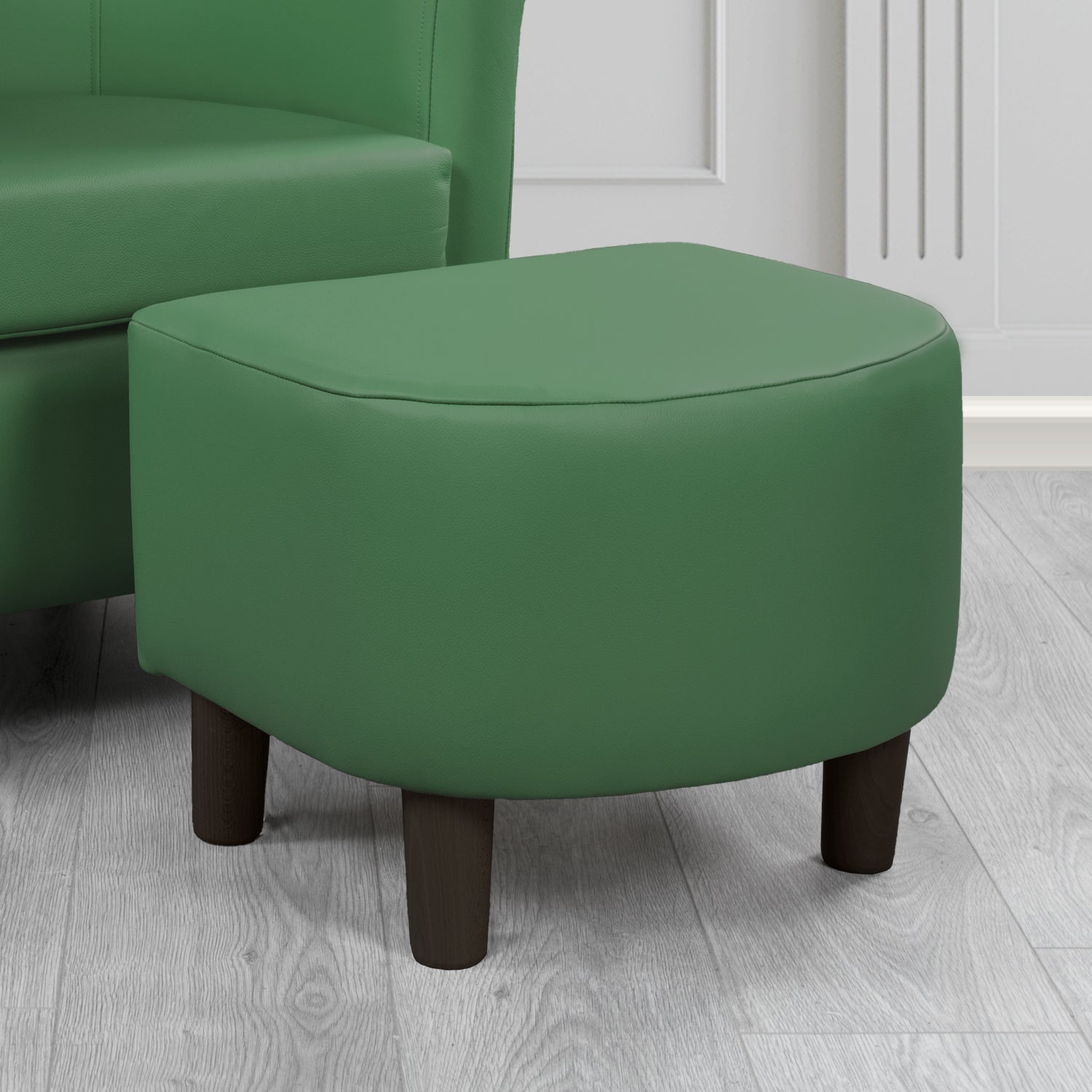 Tuscany Footstool in Shelly Crib 5 Genuine Leather
