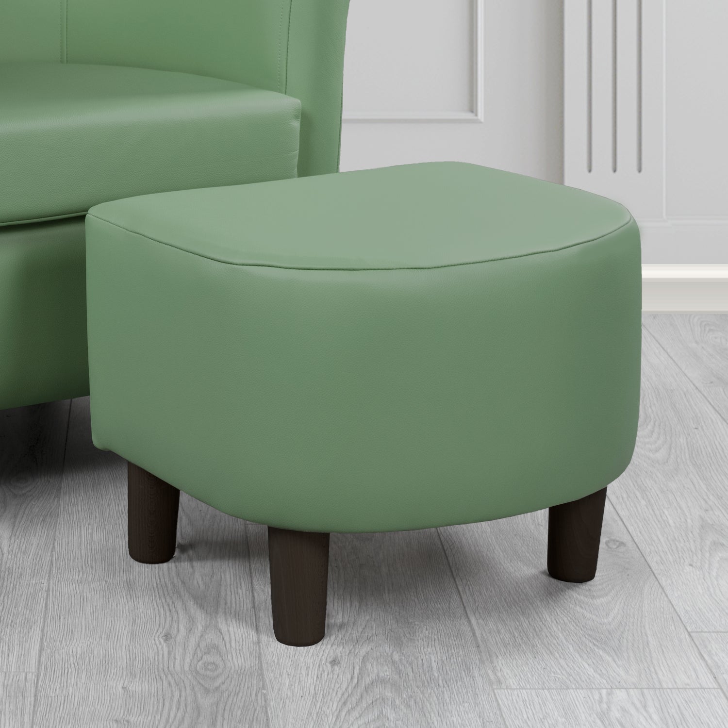 Tuscany Footstool in Shelly Crib 5 Genuine Leather