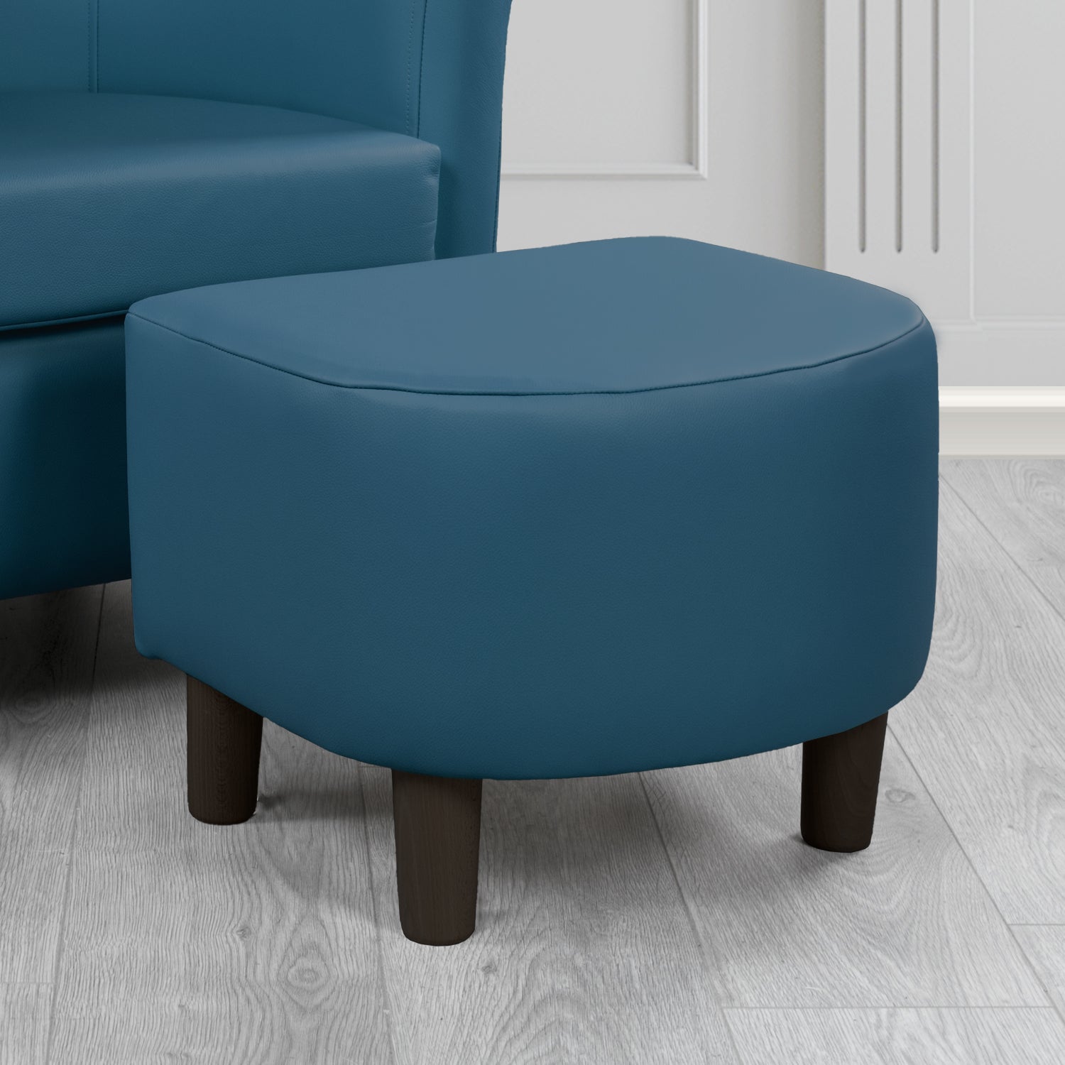 Tuscany Footstool in Shelly Crib 5 Genuine Leather