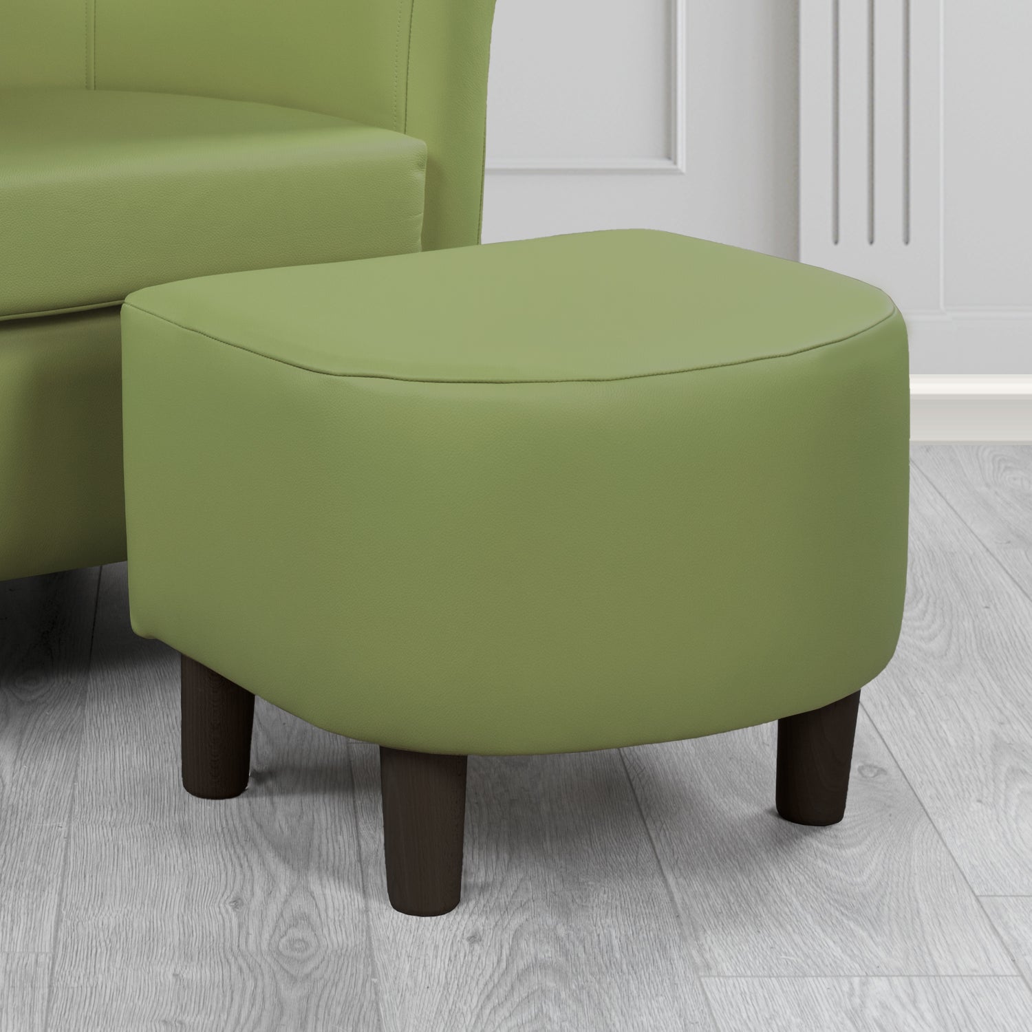 Tuscany Footstool in Shelly Crib 5 Genuine Leather