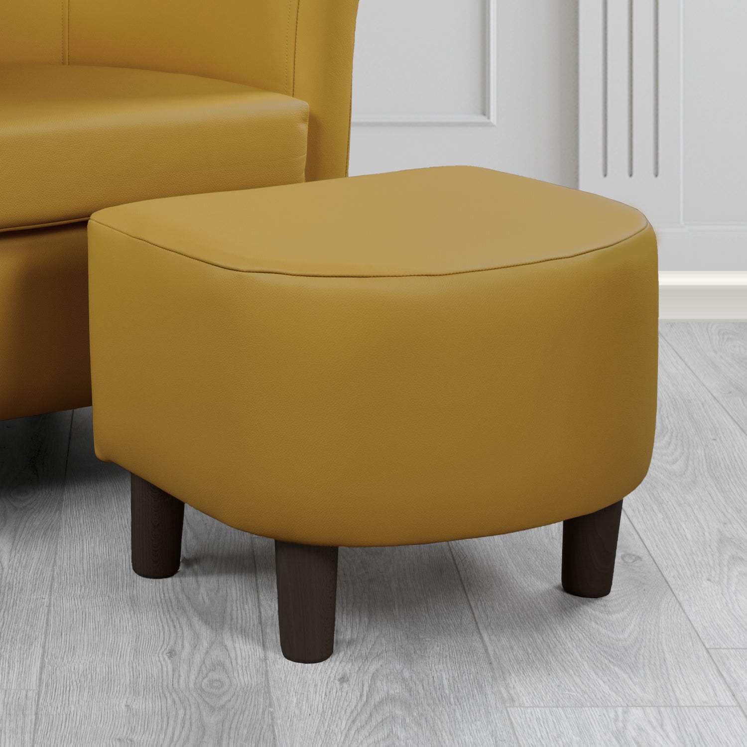 Tuscany Footstool in Shelly Crib 5 Genuine Leather