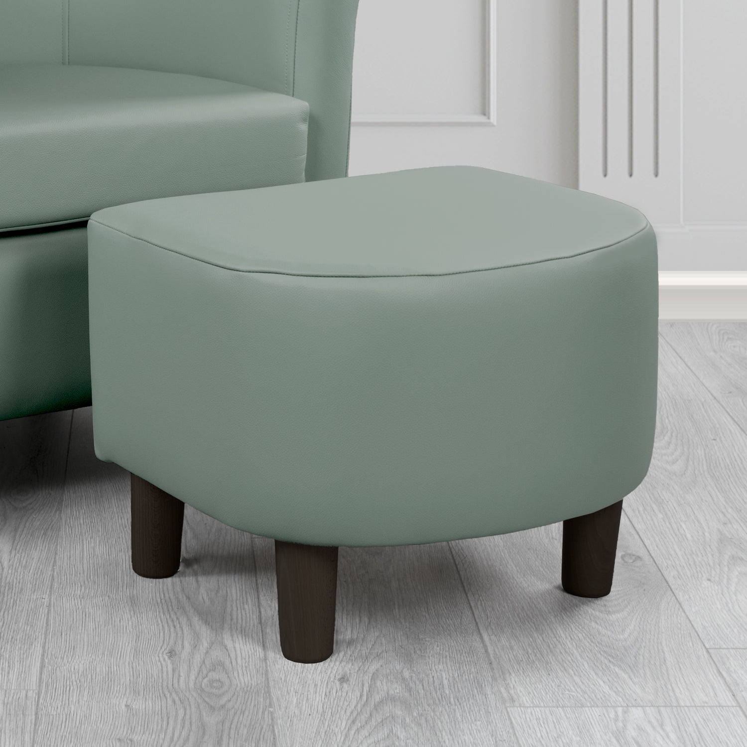 Tuscany Footstool in Shelly Crib 5 Genuine Leather