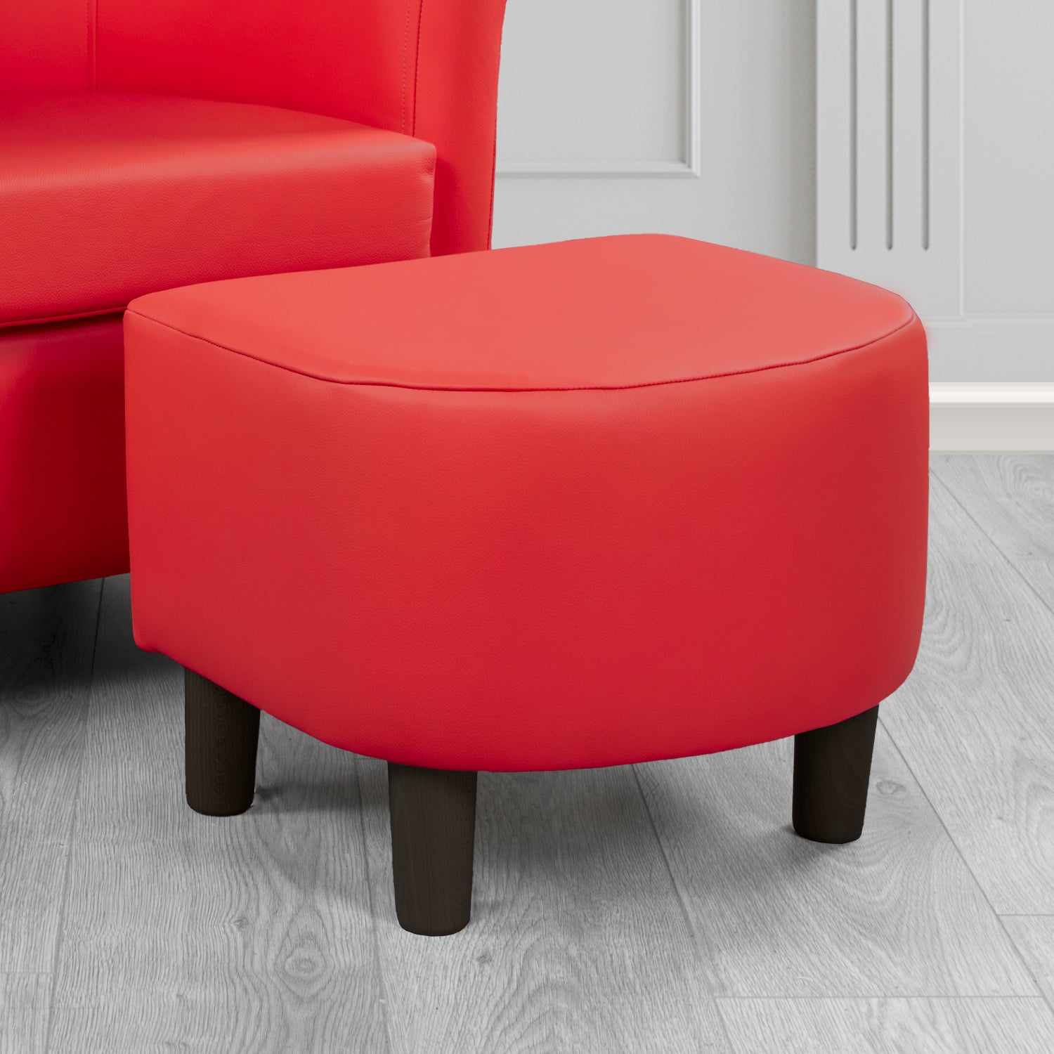 Tuscany Footstool in Shelly Crib 5 Genuine Leather
