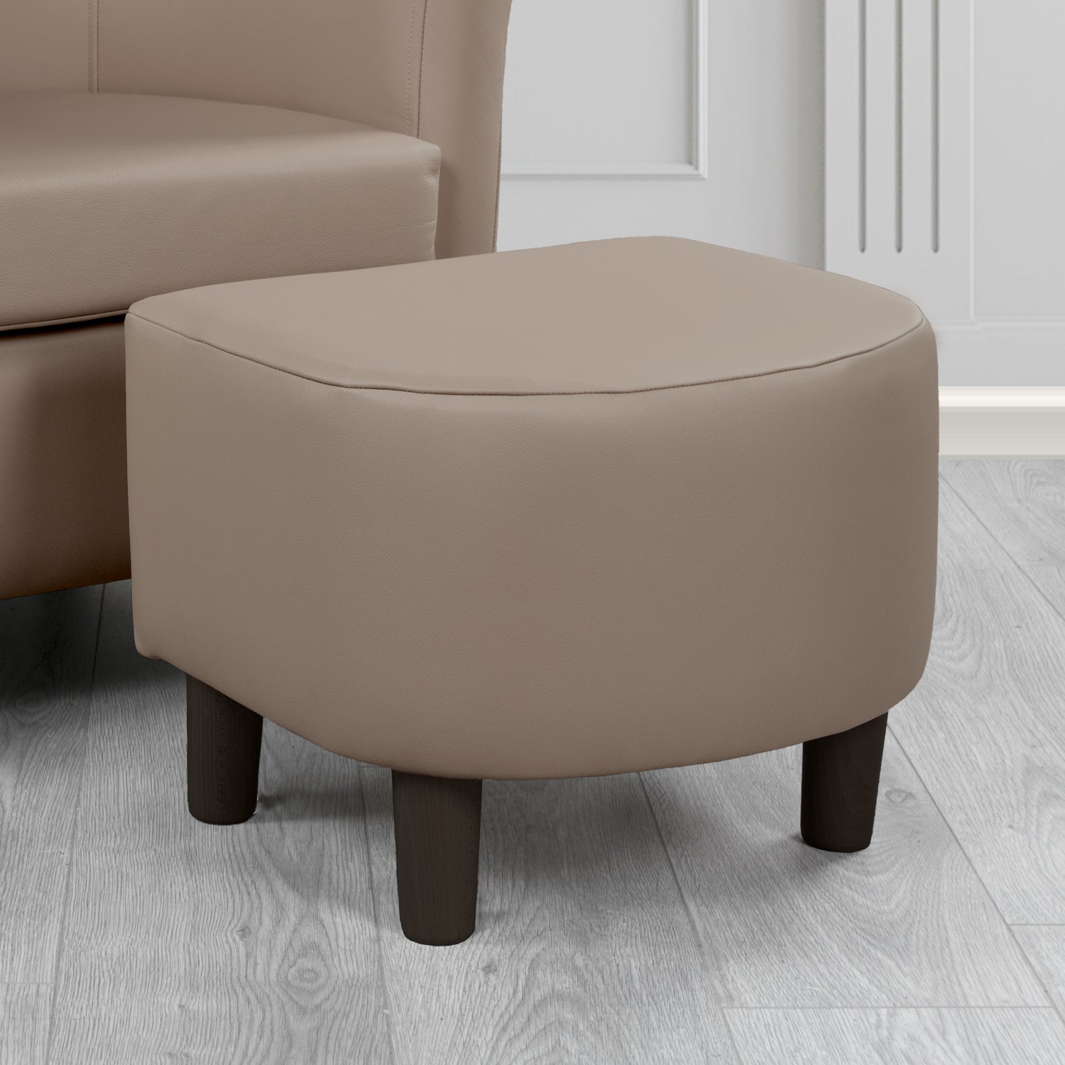 Tuscany Footstool in Shelly Crib 5 Genuine Leather