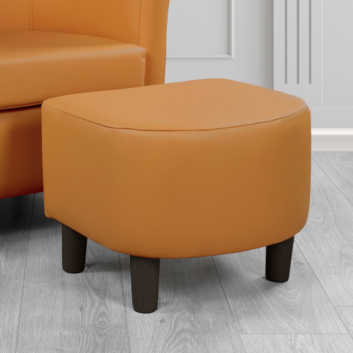 Tuscany Footstool in Shelly Crib 5 Genuine Leather