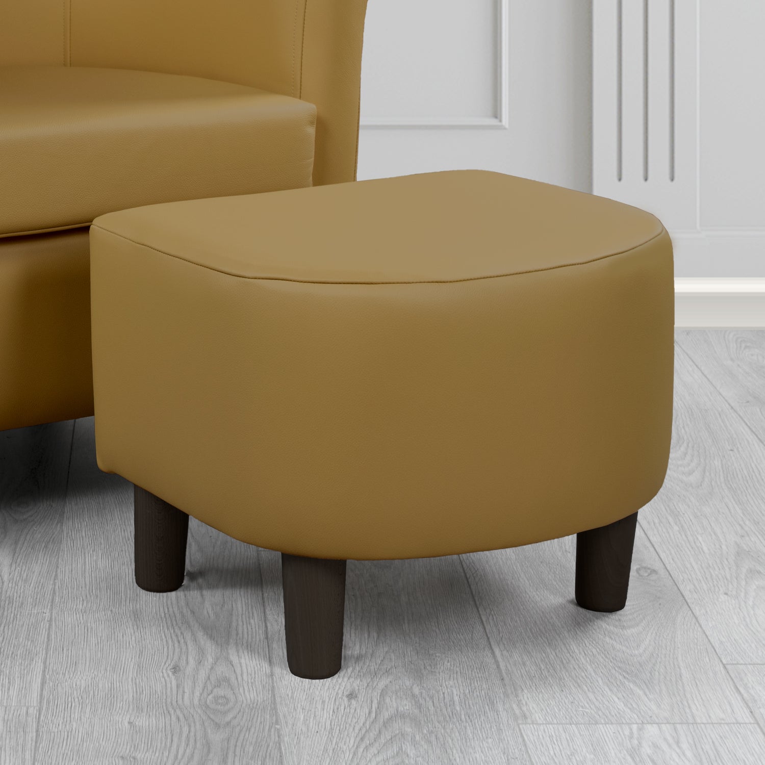 Tuscany Footstool in Shelly Crib 5 Genuine Leather