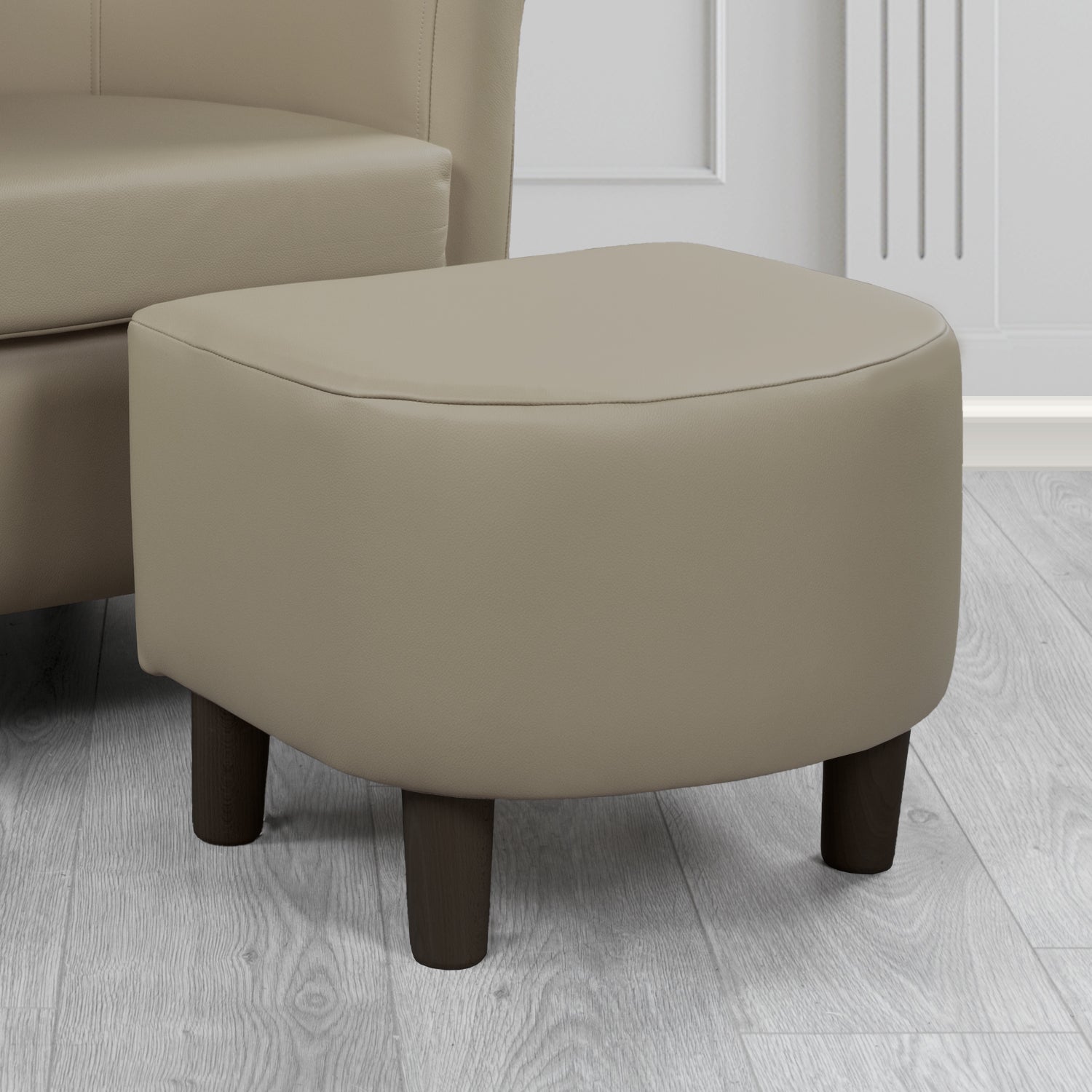 Tuscany Footstool in Shelly Crib 5 Genuine Leather